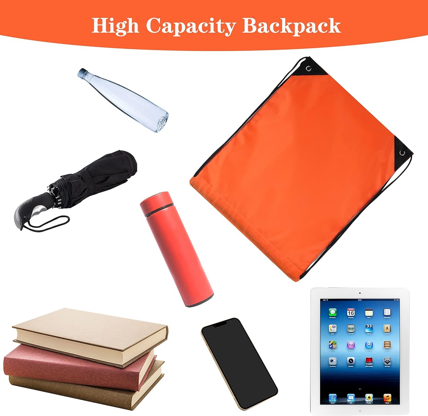 300 Pieces Drawstring Backpack Bags Sports Sackpack Bulk Cinch Gym Bag For Women Men Outdoor Sports Backpack(20 Colors)