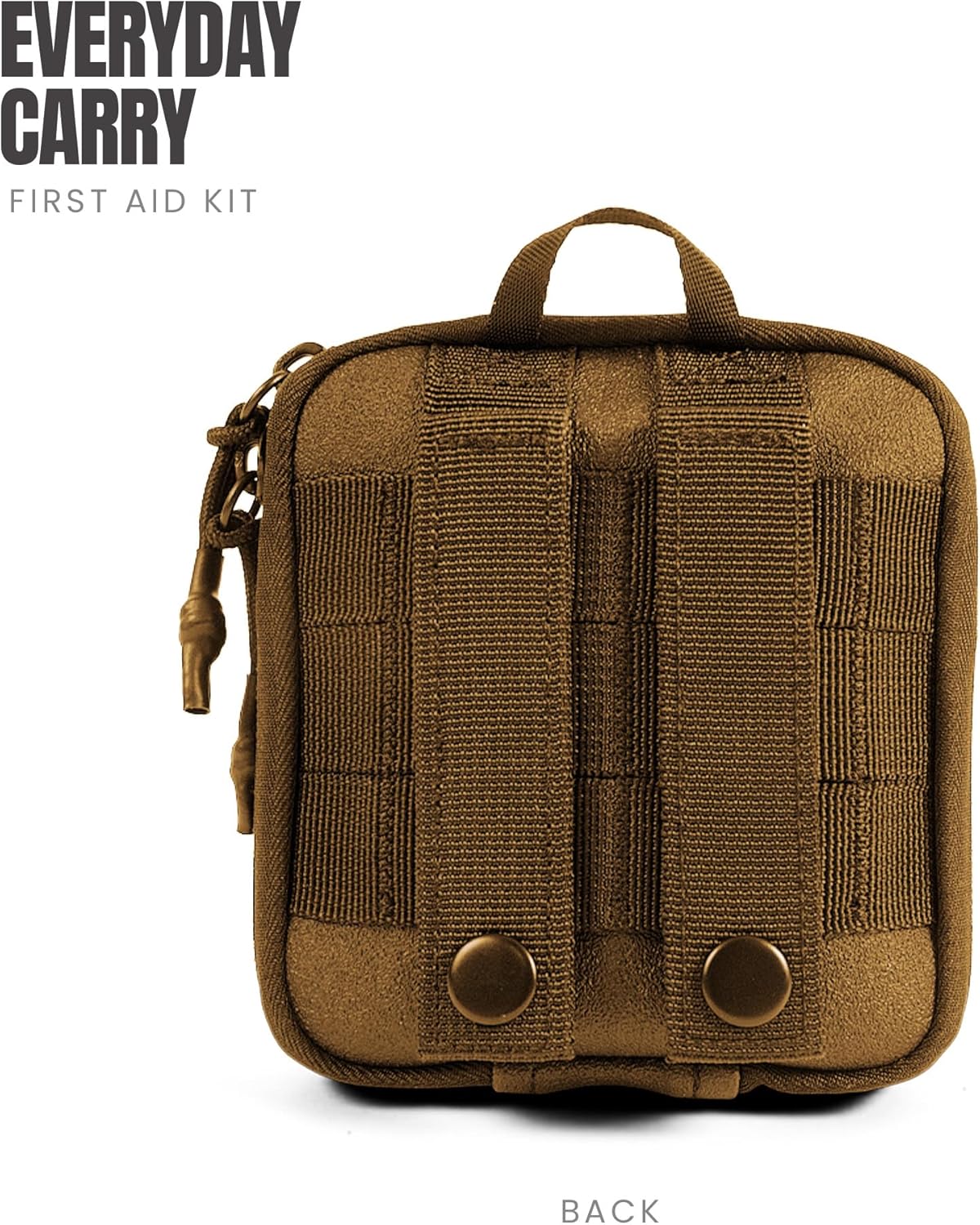 MY MEDIC Everyday Carry First Aid Kit - Emergency Survival Essentials, Medical Supplies & Accessories Bag for Travel Car, Home, Boat, Camper or Backpack - Coyote