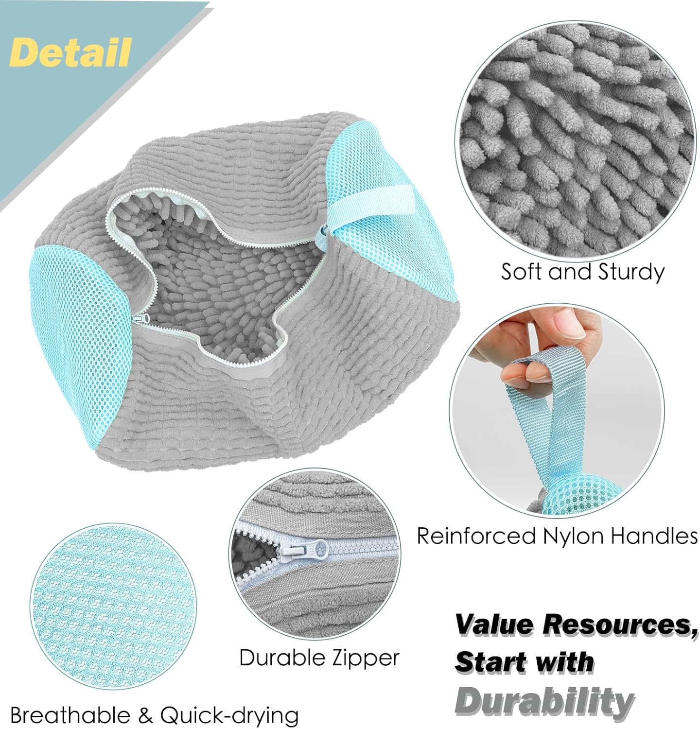 Shoe Washing Machine Bag,Laundry Shoe Bag for Washer and Dryer,Reusable Shoe Cleaning Bag for Sneakers,Tennis Shoes,With Self-locking Zipper, Microfiber Inside,Include Shoes Storage Bag (Grey(1PC))