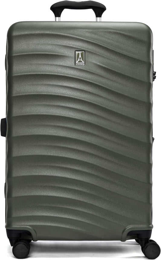 Travelpro Maxlite Air V2 Hardside Expandable Checked Luggage, 8 Spinner Wheels, Lightweight Hard Shell Suitcase, TSA lock, Slate Green, Checked Medium 25-Inch