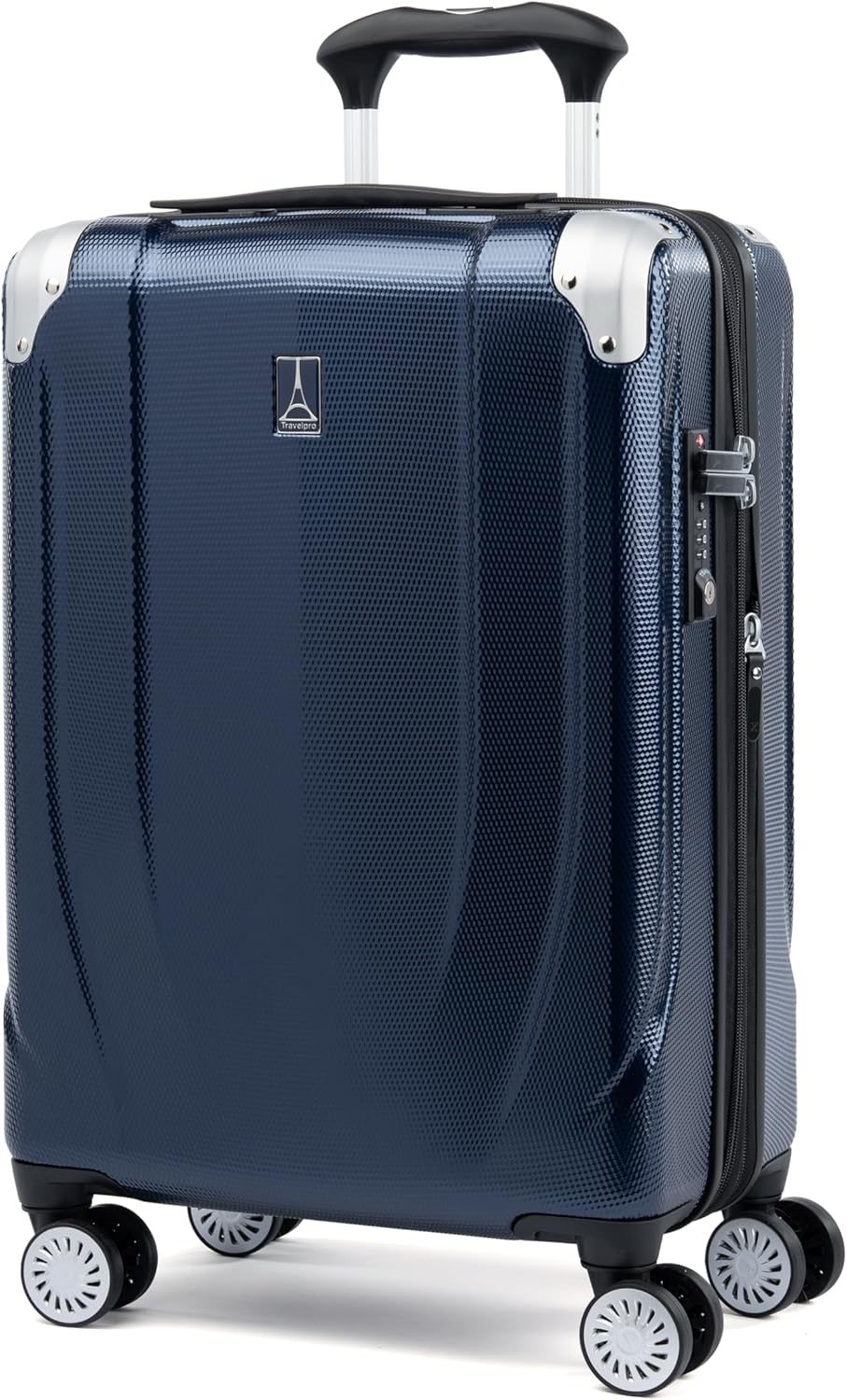 Travelpro Pathways 3 Hardside Expandable Luggage, 8 Spinner Wheels, Lightweight Hard Shell Suitcase, Carry On 21 Inch, Royal Blue