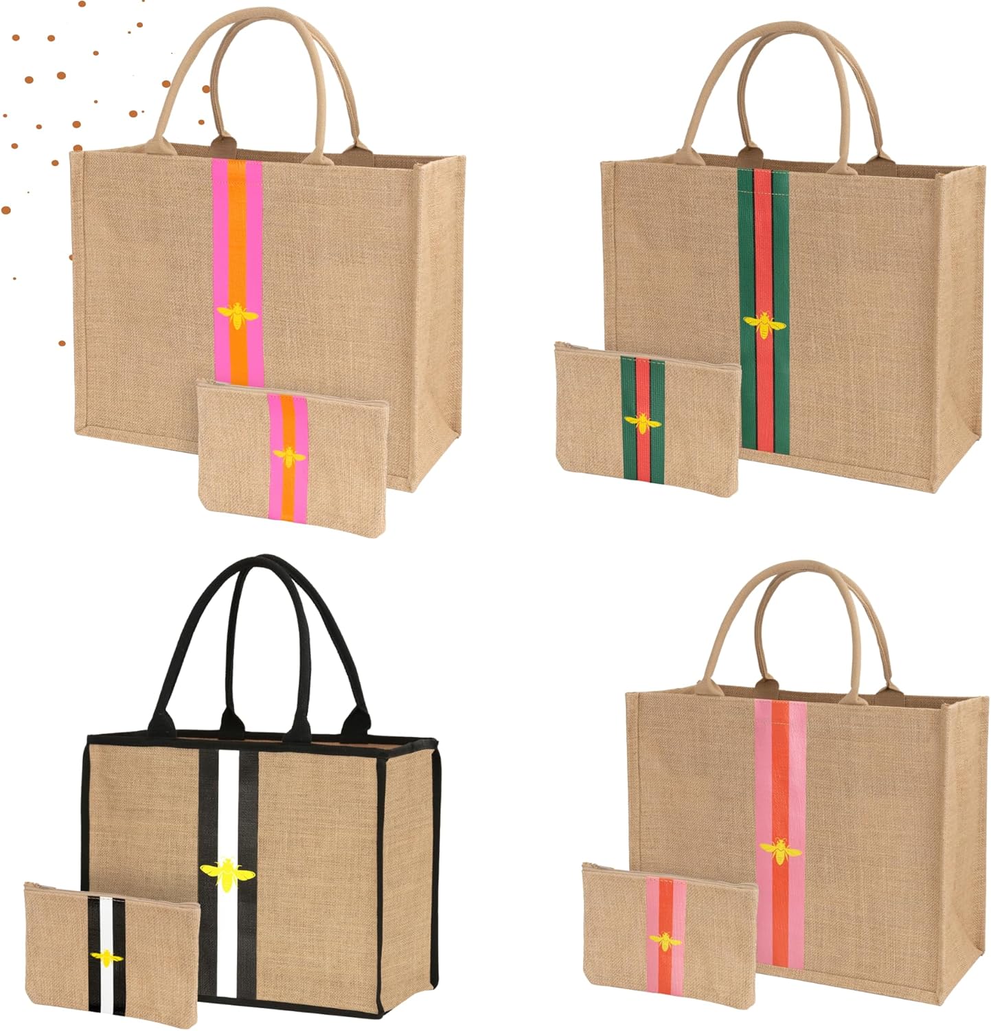 Large Beach Bag Jute Woven Tote