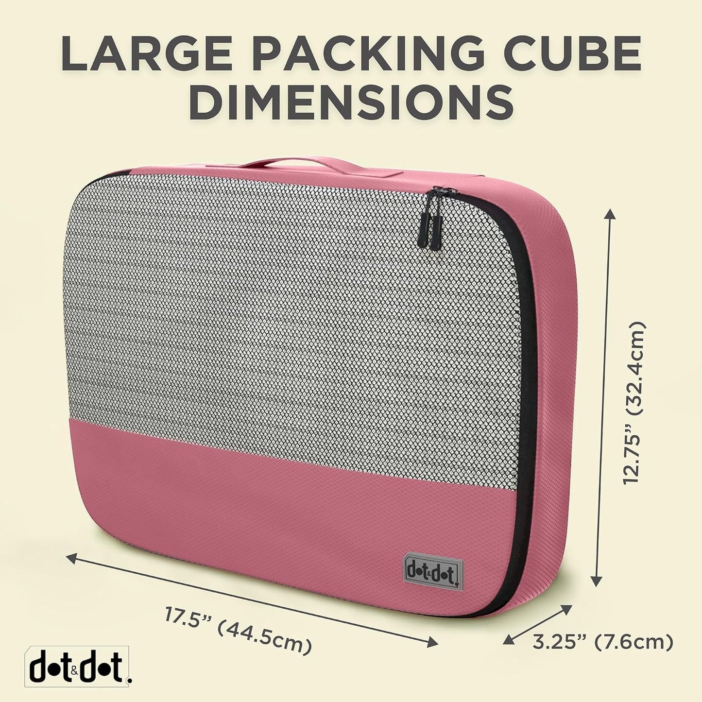 Large Packing Cubes for Suitcases - 5 Pcs set of Packing Cubes for Travel Carry on Suitcase Organizer Bags - Travel Cubes Organizer Bags for Luggage