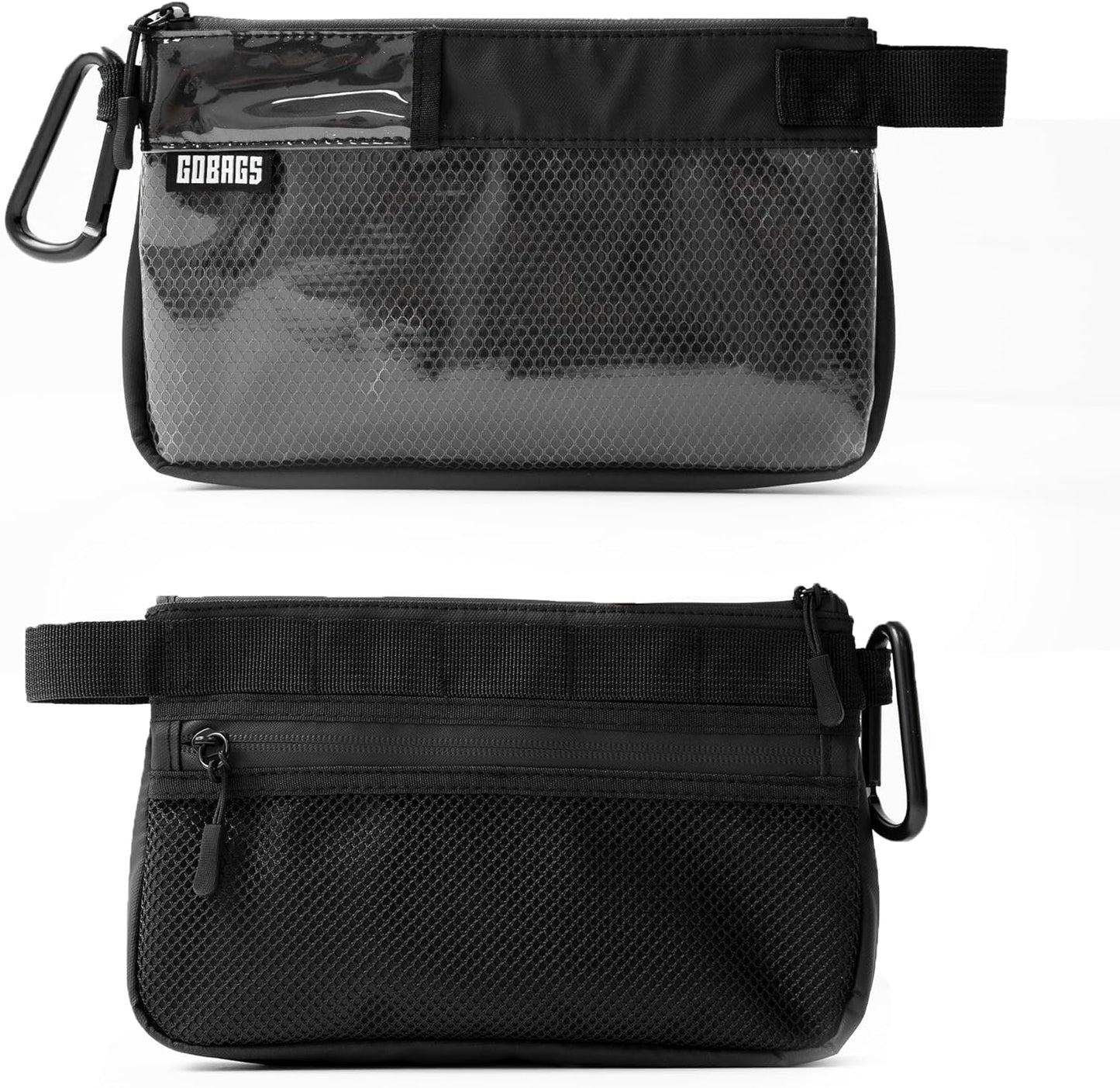 GOBAGS Production Zipper Bags - Electronics & Camera Accessories Bag - Cable organizer, Gear Accessory Pouch, Travel Camera Essentials (Small, Black)