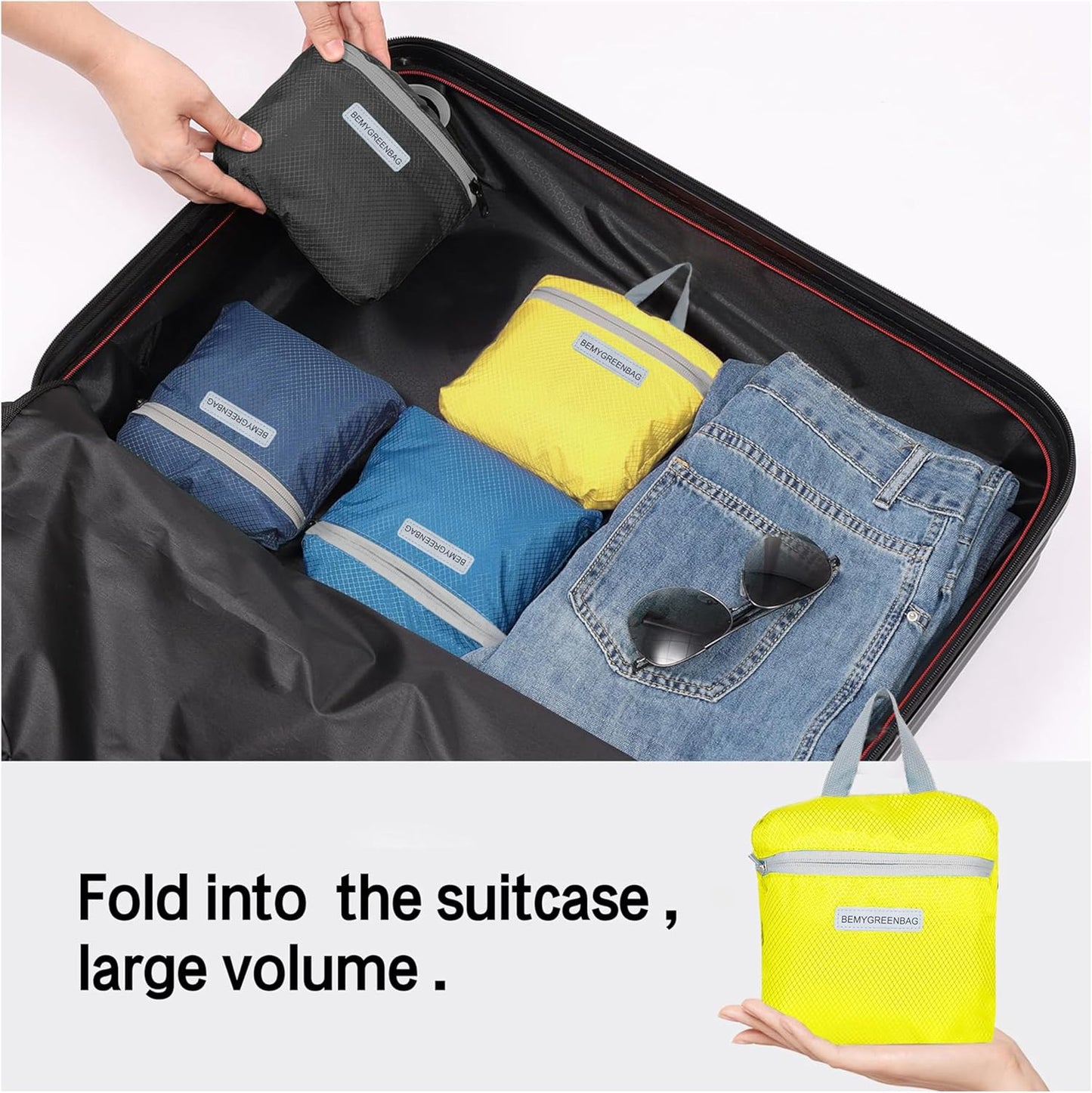 35L Foldable Waterproof Backpack For Outdoor Sports Travel Inside Wet Clothes Compartment Packable For Multiple