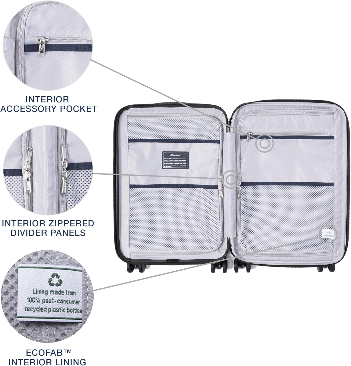 Travelpro Maxlite Air V2 Hardside Expandable Checked Luggage, 8 Spinner Wheels, Lightweight Hard Shell Suitcase, TSA lock, Slate Green, Checked Medium 25-Inch