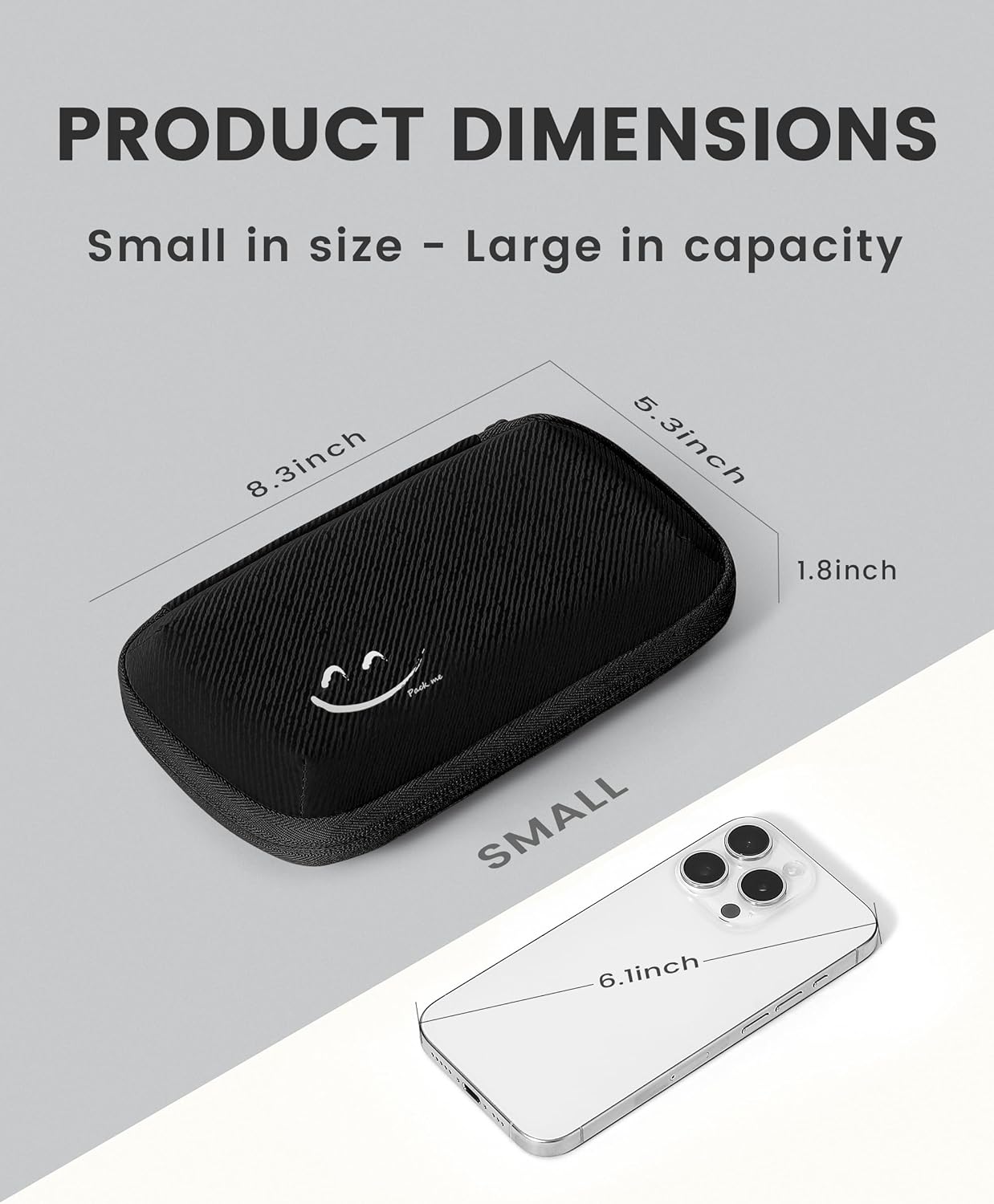 Travelkin Travel Cord Organizer, Small Electronic Organizer Travel Case, Cable Organizer Bag For Cords,Chargers Phone, Sd Card,Usbs