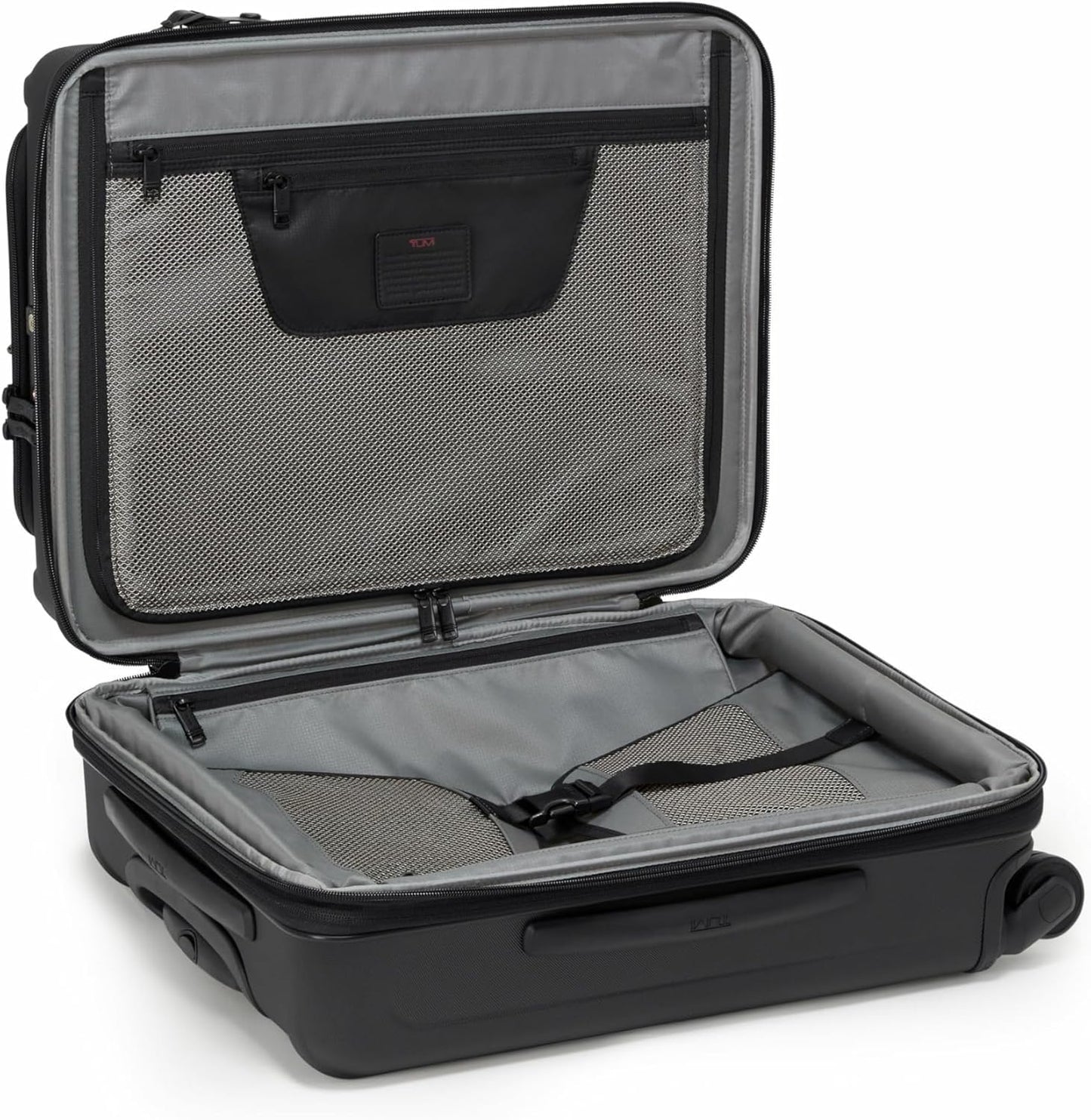 TUMI - Alpha Hybrid Continental Expandable 4 Wheeled Carry-On - Zip Expansion Suitcase for Extended Trips & Weekend Getaways - Black