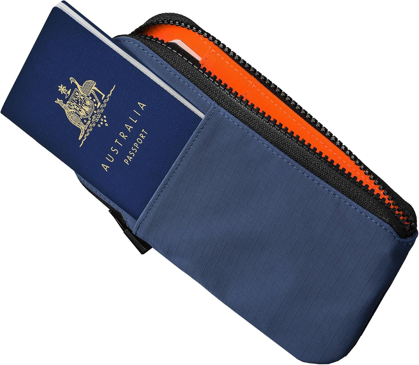 ALPAKA Zip Travel Wallet - Store Your Travel Accessories Efficiently - 3 Internal Pockets For Your Passport and More - 2 Card Slots - Made From Recycled and RFID-Protective Material