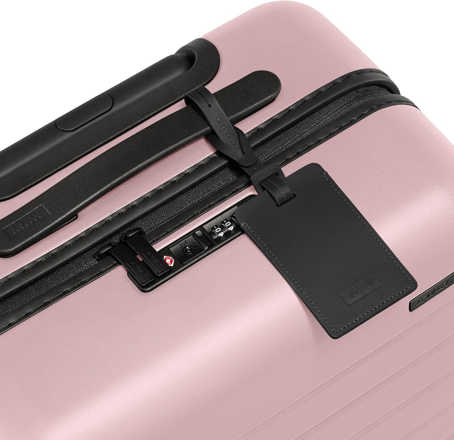 Away Bigger Carry-On Luggage, Lightweight Hardside Large Suitcase with Spinner Wheels, TSA Lock, Airline Approved, Blush Pink