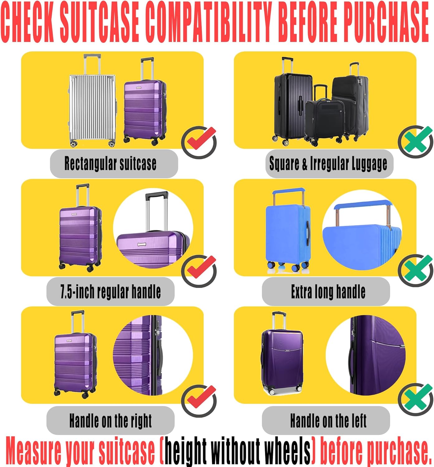 30 Inch Clear PVC Luggage Cover Protectors Suitcase Covers for Luggage Thickened suitcase protective cover for Wheeled Suitcase Suitable for 30"