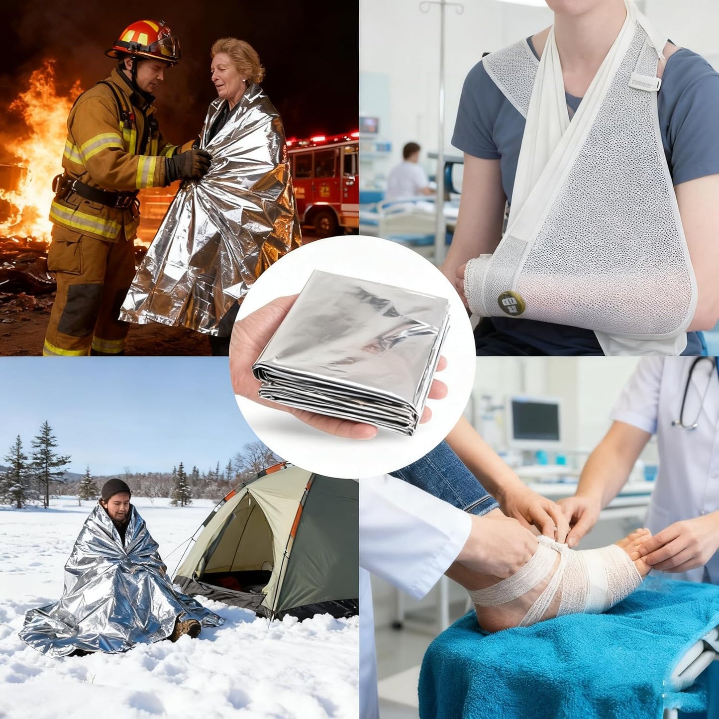 279PCS Small Travel First Aid Kit Supplies for Business, First Aid Emergency Set Backpacking Essentials Items Trauma Survival Kits for Outdoor Adventure, Black AMORNING