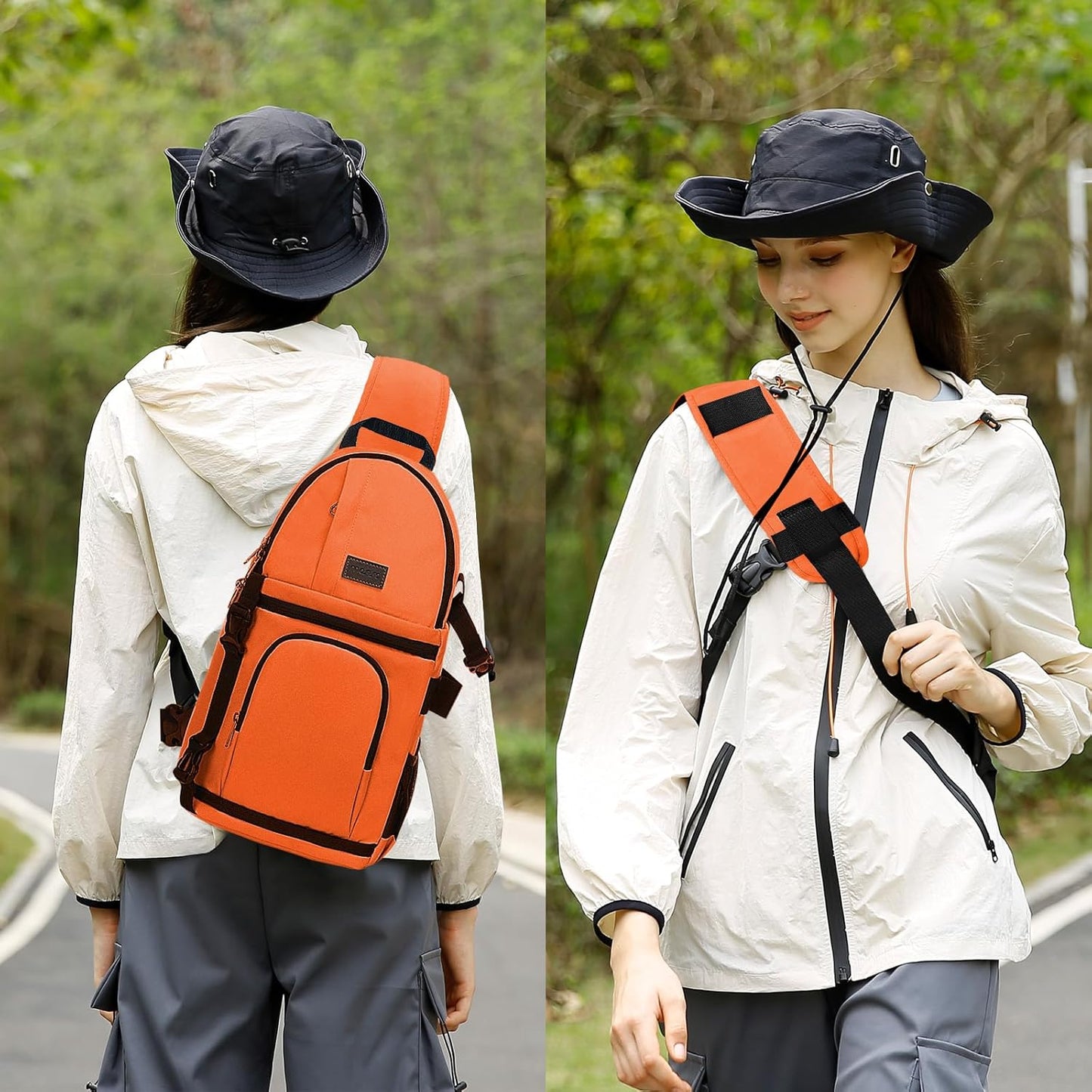 MOSISO Camera Sling Bag, DSLR/SLR/Mirrorless Camera Backpack Case Shockproof Photography Backpack with Tripod Holder & Removable Modular Inserts Compatible with Canon/Nikon/Sony/Fuji