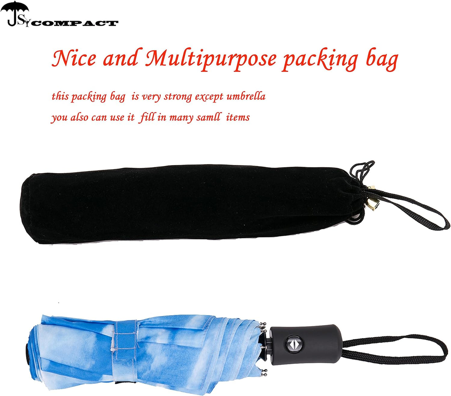 SY COMPACT Travel Umbrella Windproof Automatic Umbrellas Small Compact UV Sun Protection Factory Outlet Umbrella