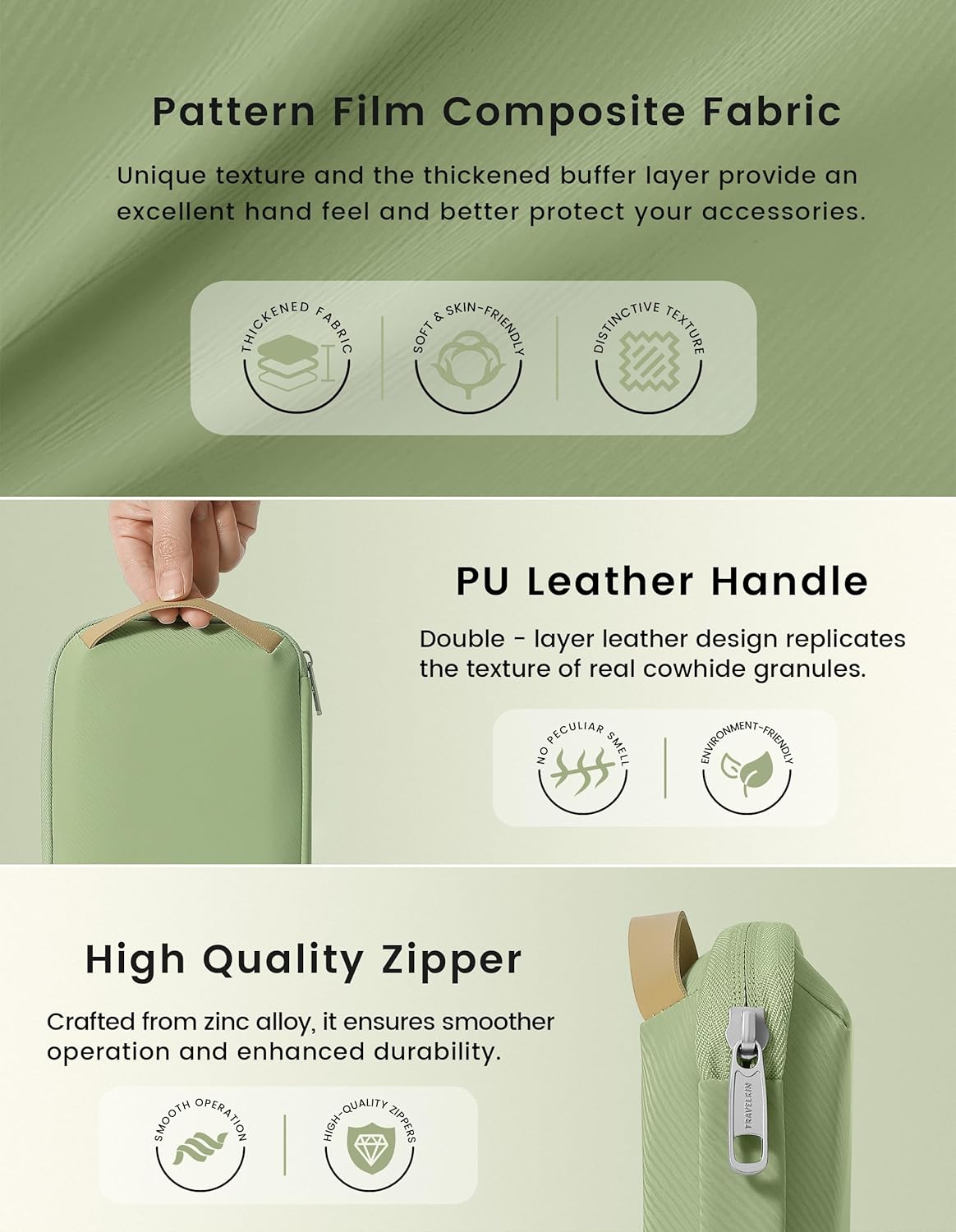 Travelkin Travel Cord Organizer, Small Electronic Organizer Travel Case, Cable Organizer Bag For Cords,Chargers Phone, Sd Card,Usbs