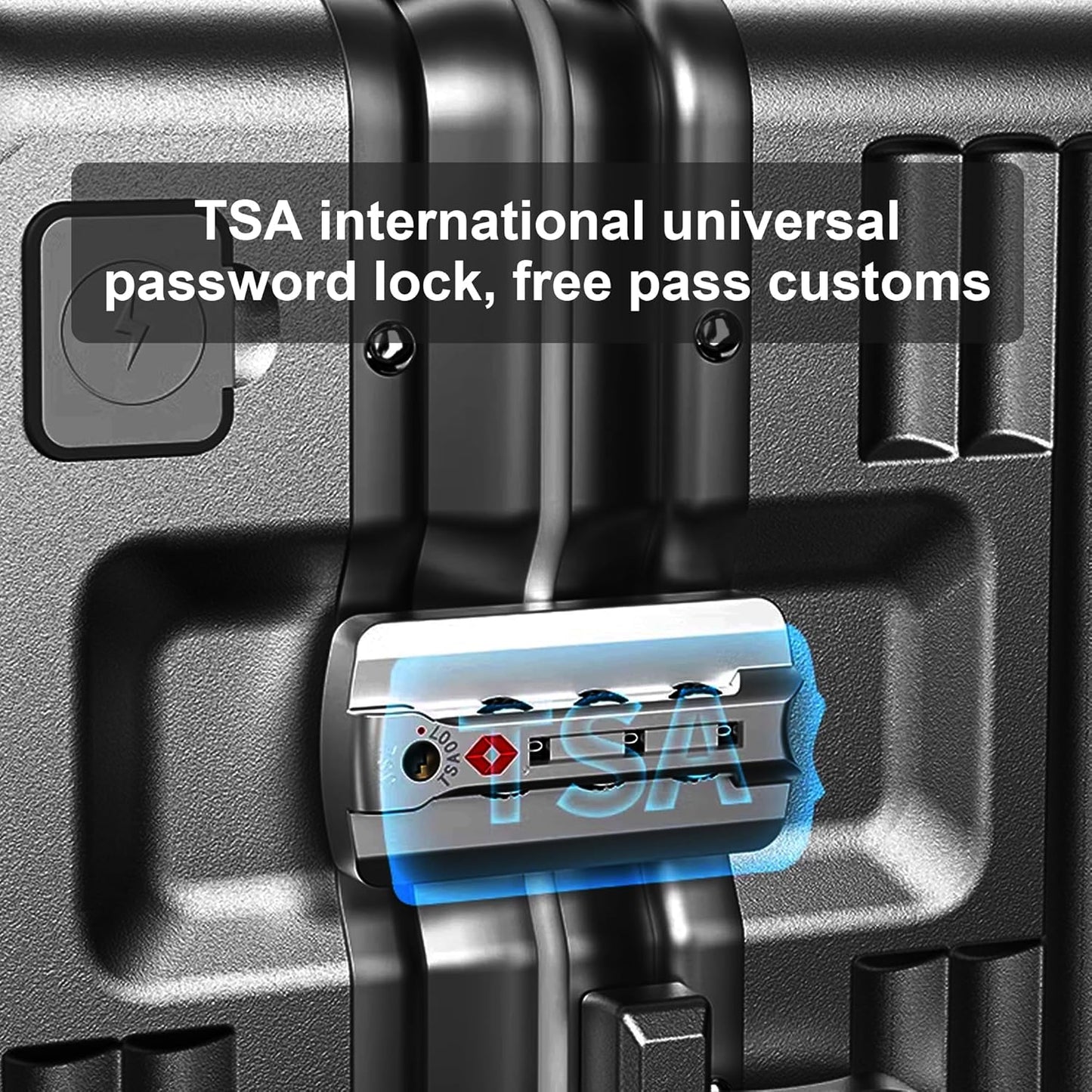 2-Piece Hardshell Zipperless Luggage Set, 20/26" Aluminum Frame Hardshell Spinner Luggage, Airline Approved Carry-On Luggage, TSA Lock, 360° Quiet Wheels With Cup Holder (Black)