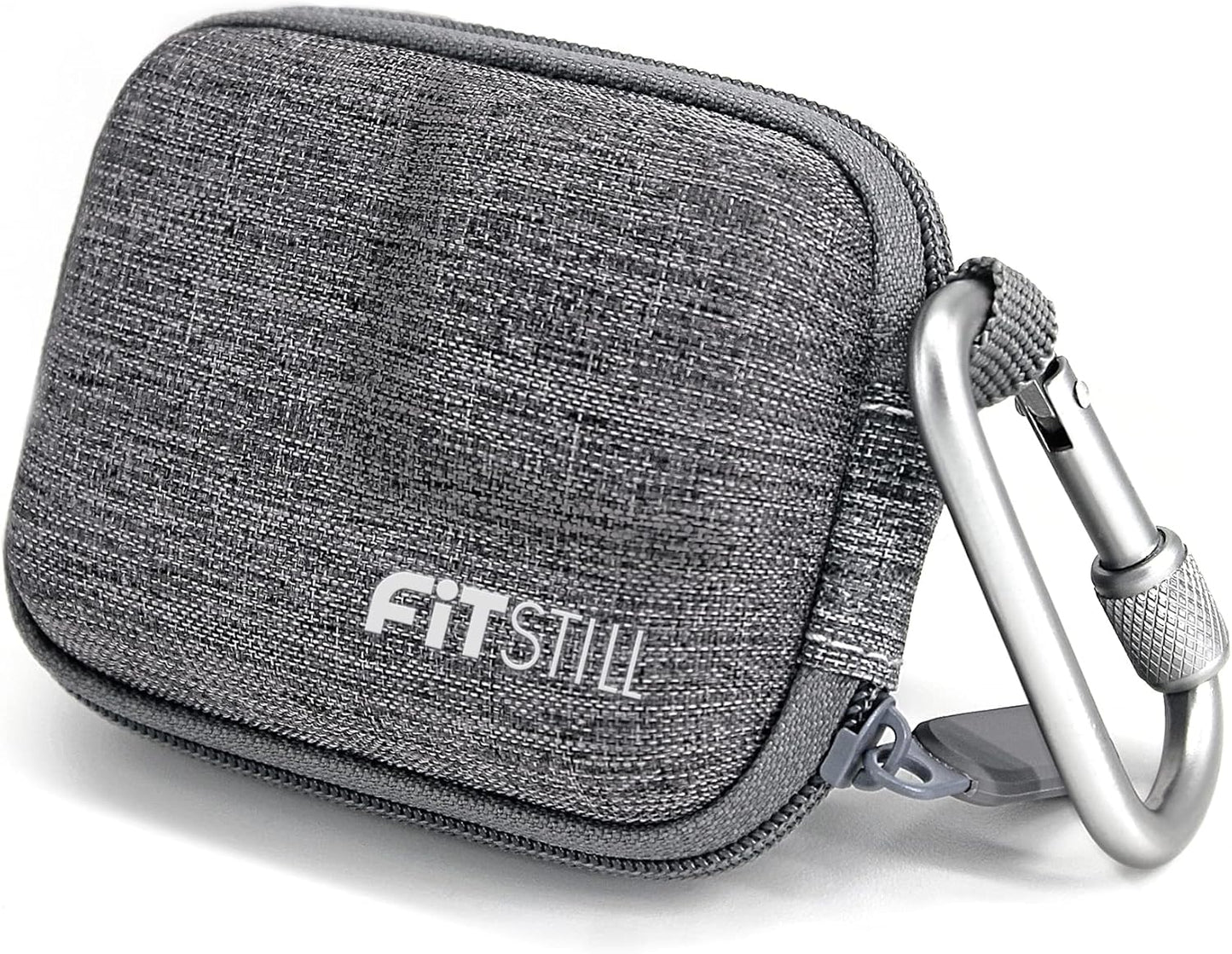 FiTSTILL Grey Weaving Mini Carrying Case for Go Pro Hero 13/12/11/10/9/8/7/(2018)/6/5/4/3+/3 Black,Hard Shell Travel Storage Case for AKASO,Campark,YI Action Camera and More
