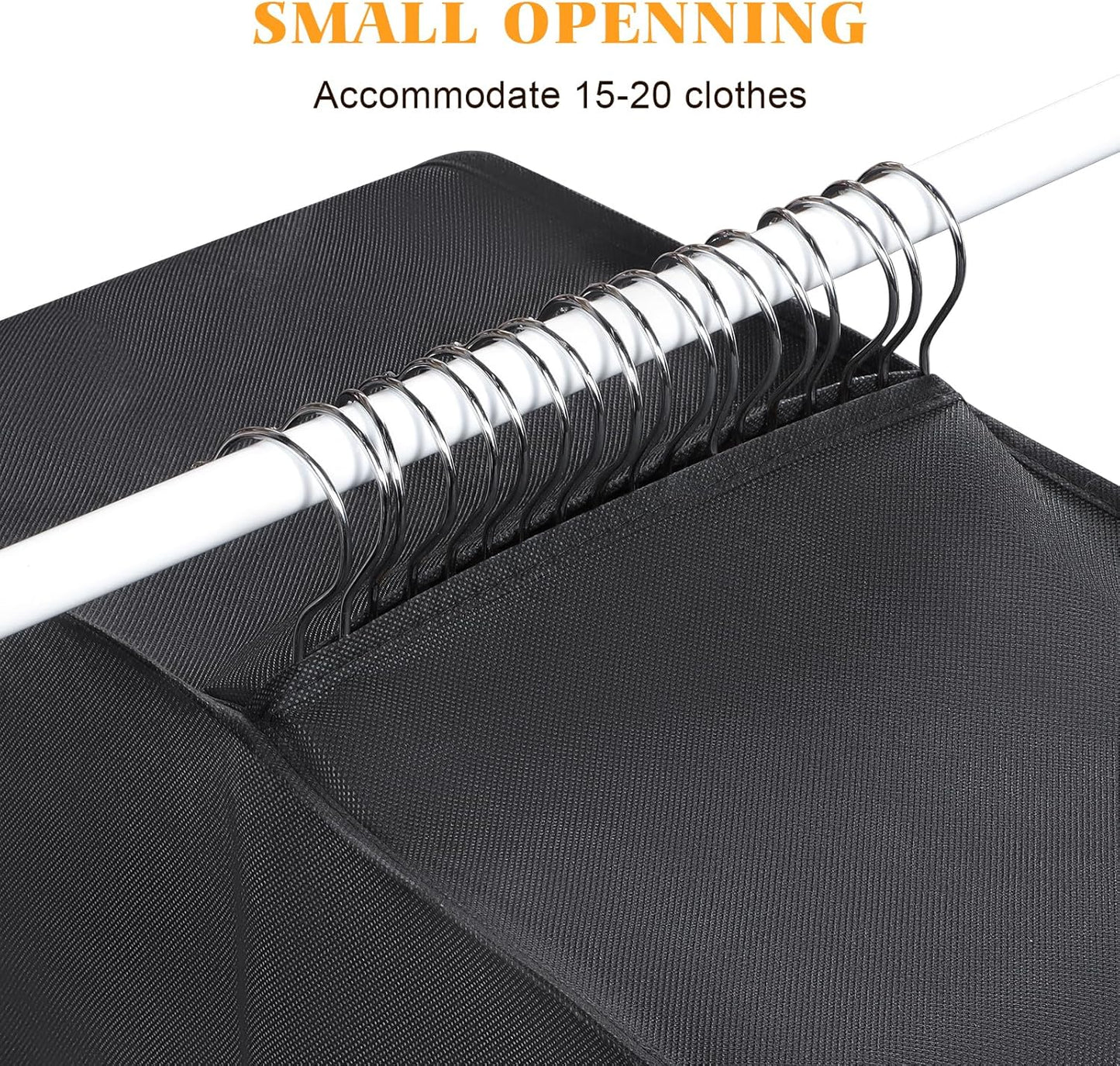 Univivi Garment Bags for Hanging Clothes, 50" Heavy Duty Suit Bags, Extra Capacity Clothes Bags for Moving, Suit Cover with Handles and Buckle Straps for Suit, Coat, Jacket