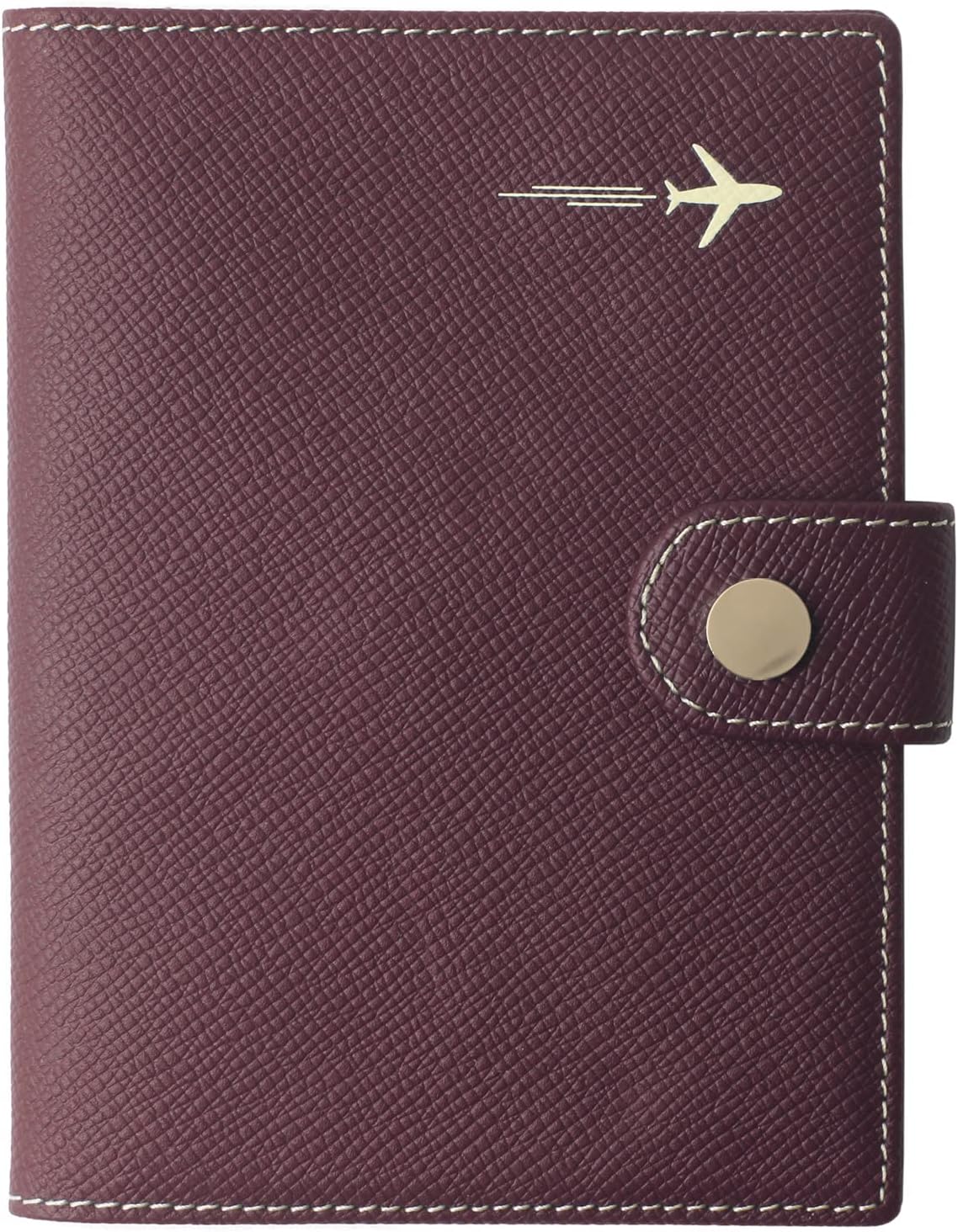 Genuine Leather Passport Case, RFID Passport Cover with Credit Card Holder for Women and Men Family ID Travel