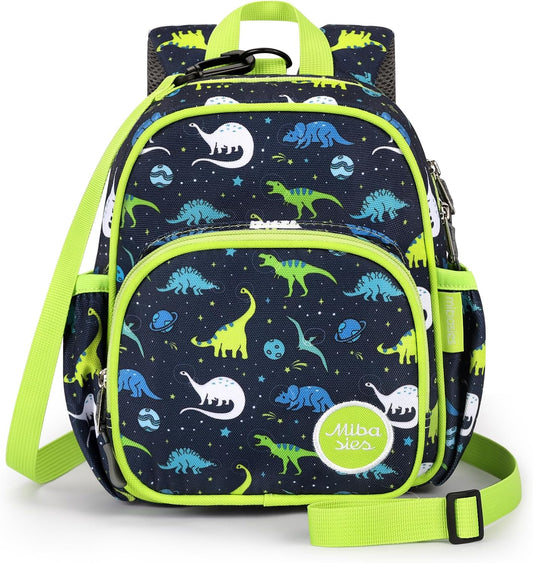 mibasies Backpack Leash for Toddlers 1-3: Baby Backpack for Boys with Anti-Lost Harness - Dinosaur