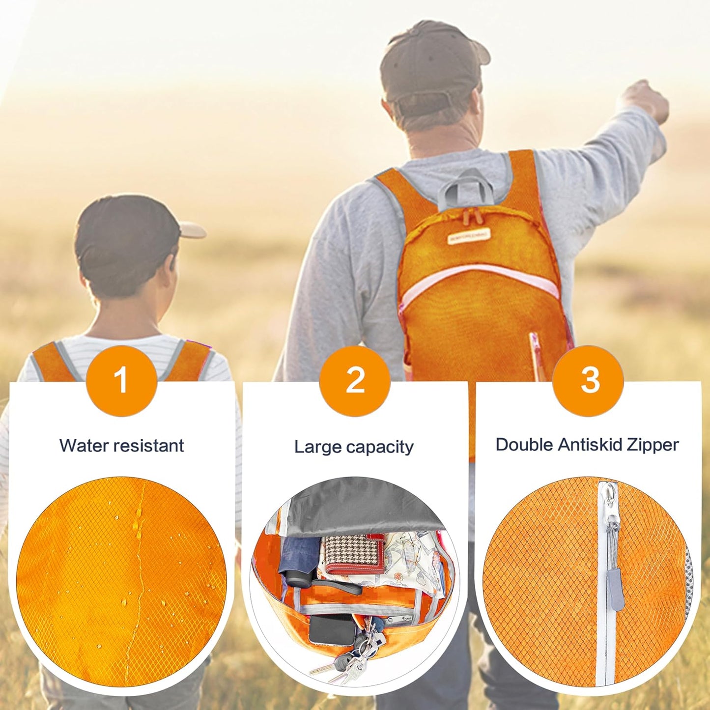 35L Foldable Waterproof Backpack For Outdoor Sports Travel Inside Wet Clothes Compartment Packable For Multiple