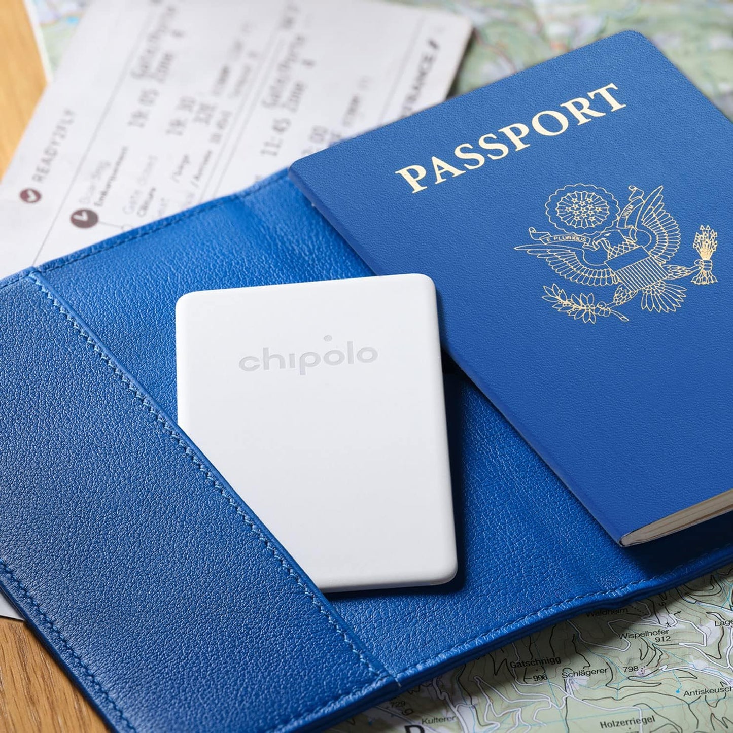 Chipolo Card Point - Wallet Finder, Bluetooth Tracker for Wallet, Item Finder, Passport Finder - Works with Google's Find My Device app (Android only) (Off White)