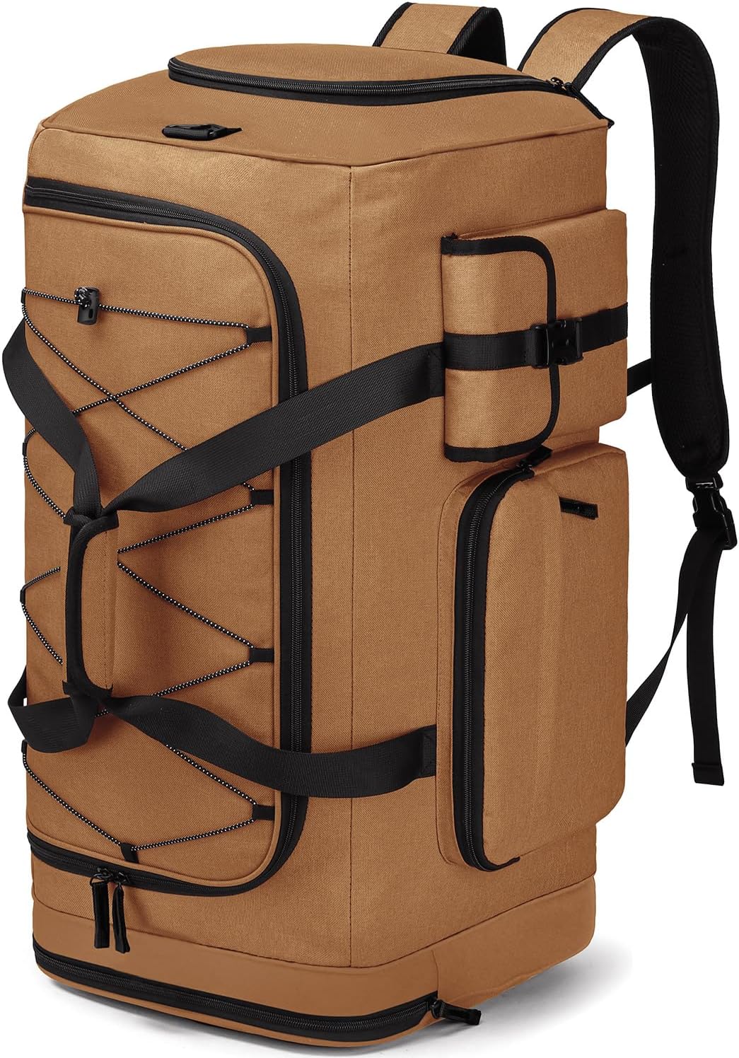 Lyweem Large Duffle Bag Backpack for Travel, 70L Heavy Duty Gym Duffel Bag with Shoes Compartment for Men & Women, Weekender Overnight Sports Backpack for Traveling