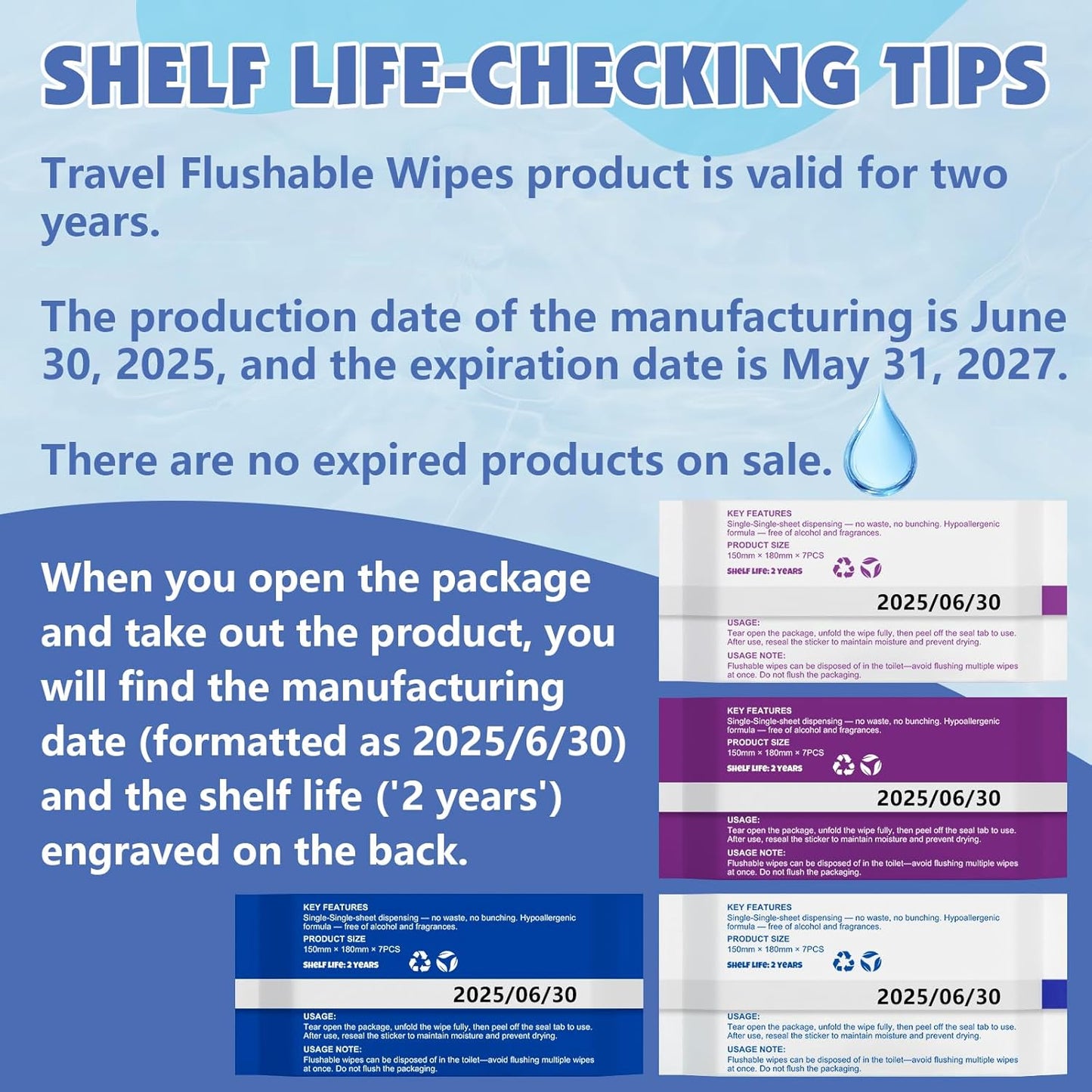36 PackTravel Flushable Wipes with Aloe & Vitamin E,Impossibly Compact 7 Wipe Per Pack Mini Travel Adult Wet Wipe,Hypoallergenic & Fragrance-Free Skin-Friendly Flushable Wet Wipe(252 Total Wipes)