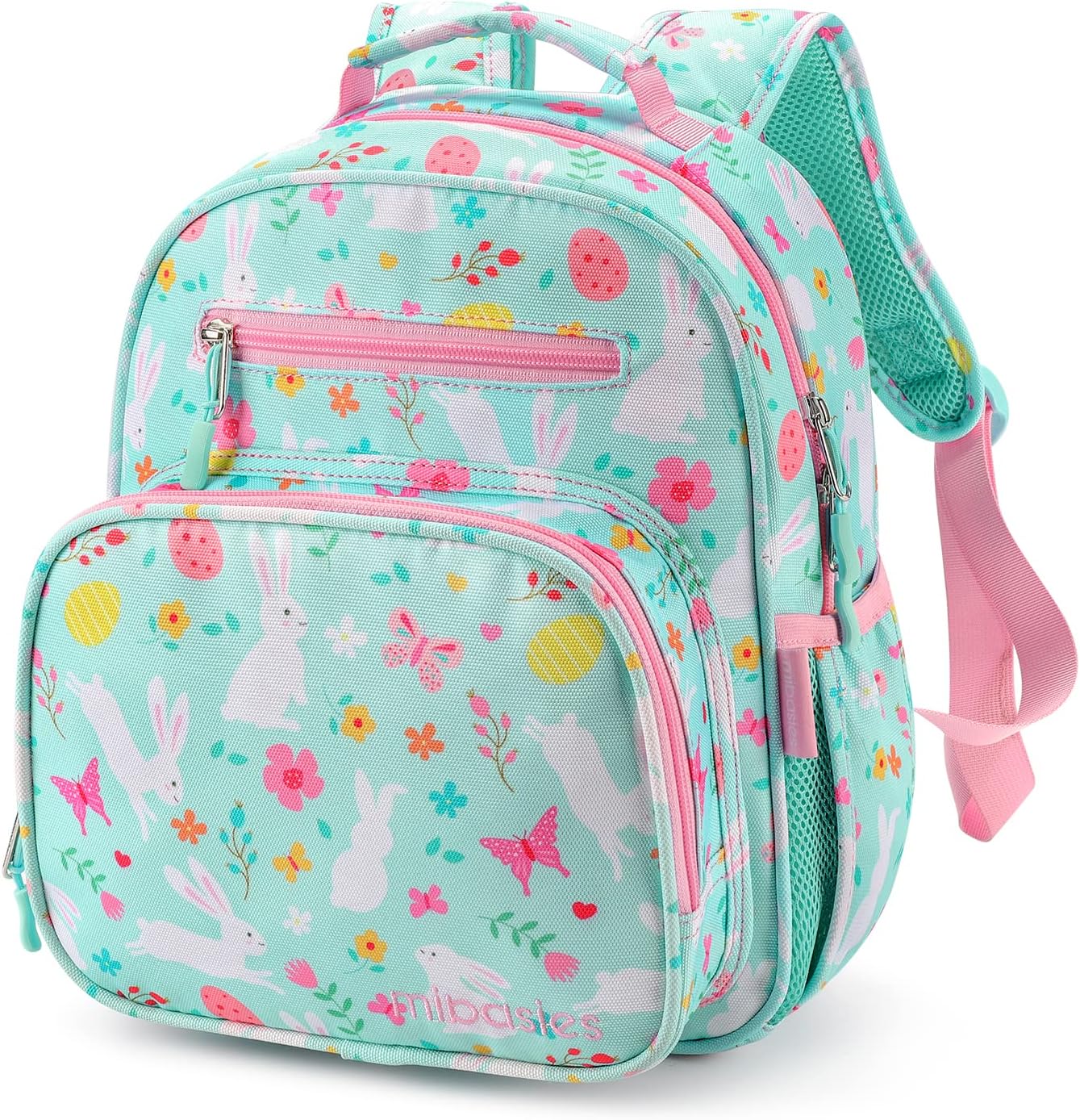 mibasies Toddler Backpack for Girls 2-4: Cute Kids Backpacks for Girls - Preschool Kindergarten Backpack - Rabbit