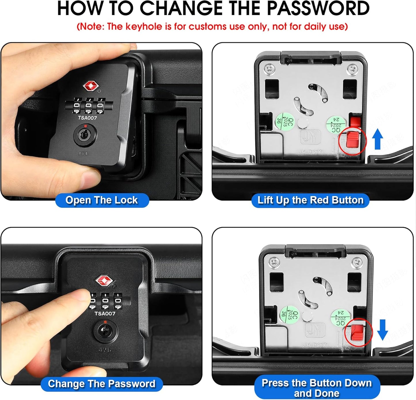 Case Organizer for GoPro Hero 13, Lockable TSA Dual Layer Waterproof Hard Carrying Case for GoPro Hero 12/11/10/9/8/Media Mod/Volta/Creator Edition/Action Camera and Other Accessories