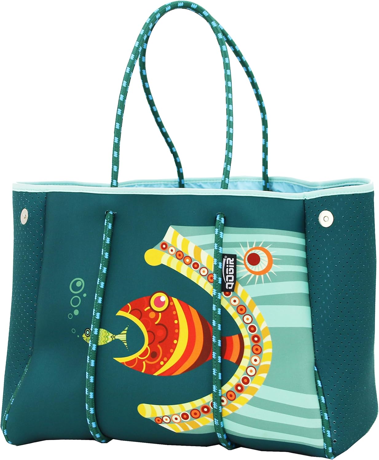QOGiR Neoprene Multipurpose Beach Bag Tote with Inner Zipper Pocket … … … …