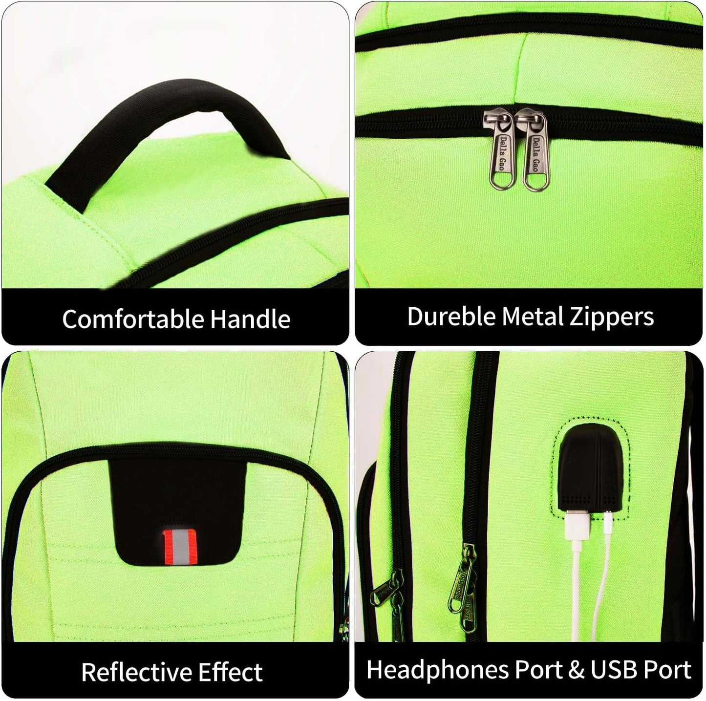 Laptop Backpack for Men, Large Anti-Theft Business Travel Backpack with USB Charging Port, Water Resistant College School Computer Bag for Men/Women for 17 Inch Laptop and Notebook