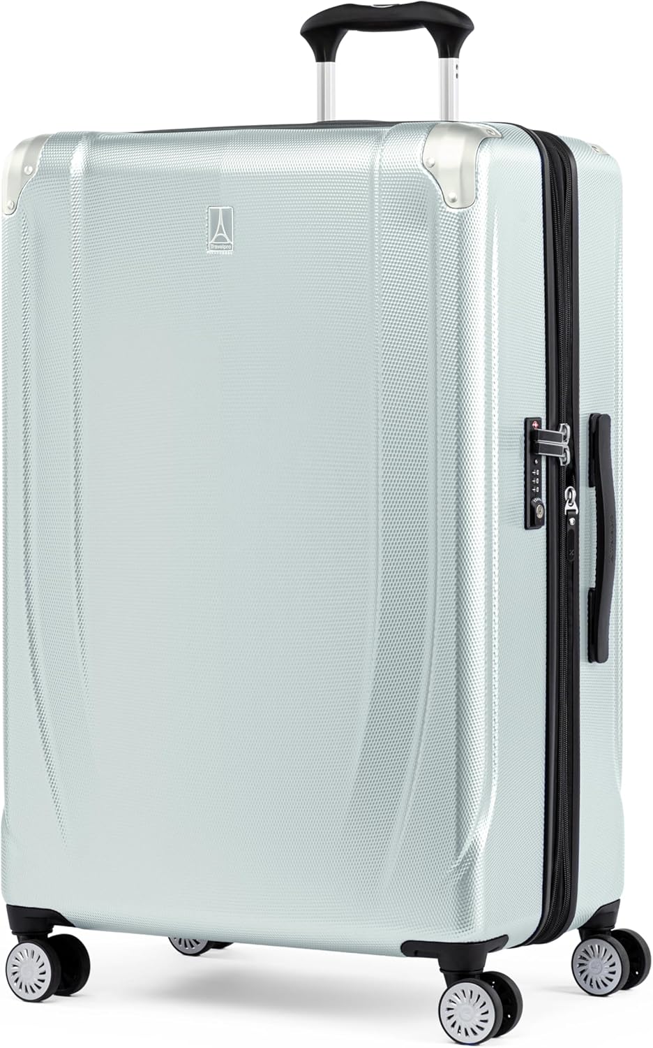 Travelpro Pathways 3 Hardside Expandable Luggage, 8 Spinner Wheels, Lightweight Hard Shell Suitcase, Cloud Grey, Checked Large 28 Inch