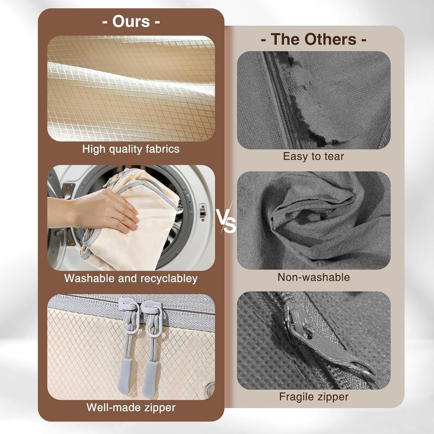 DIMJ Comforter Storage Bag - 110L Large Capacity Ultra Space Saving Self Compression Organize for Duvet, Pillow, Bedding, Blanket Sheet Storage Organizer Nylon Compression Bag for Storage