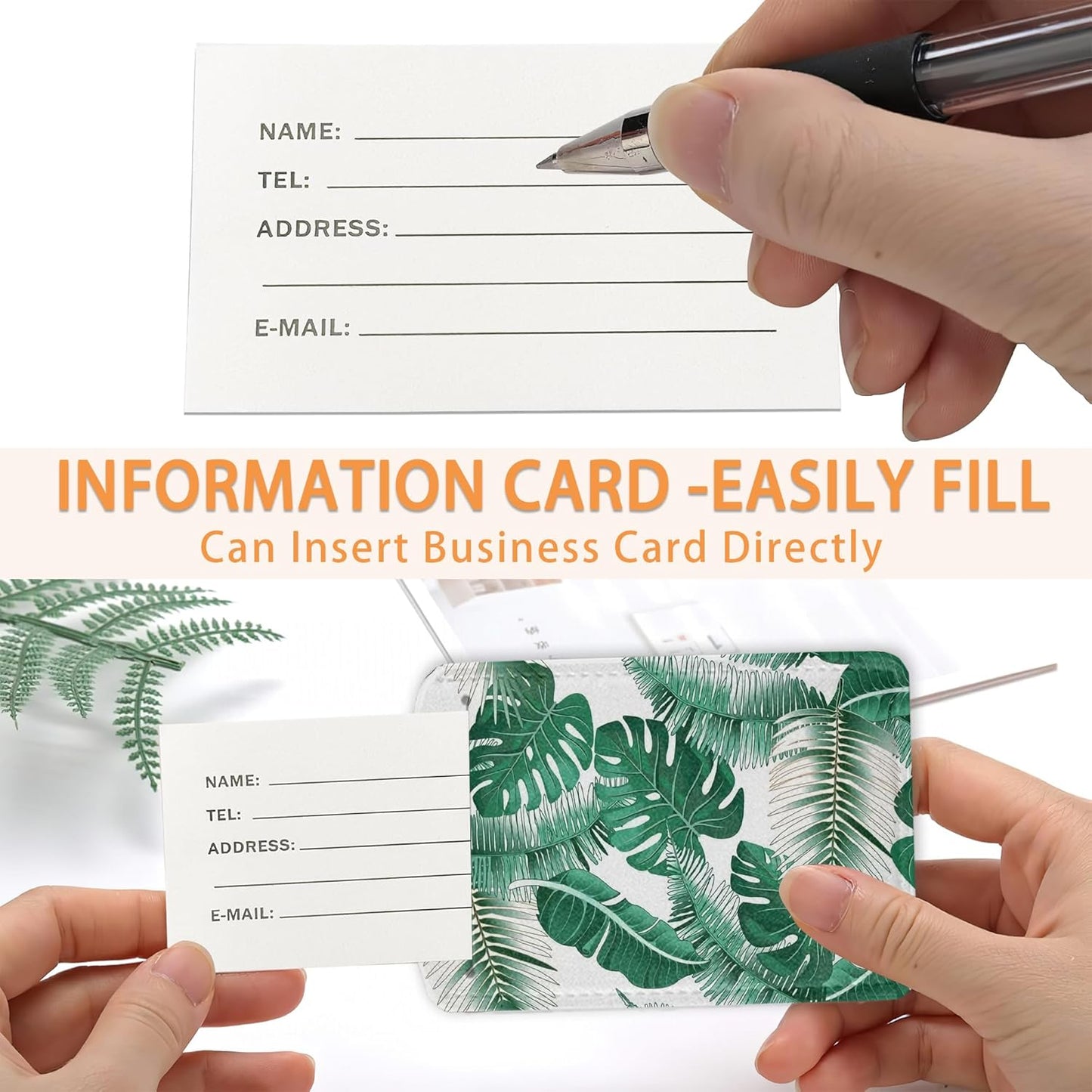 3 Pcs Luggage Tags for Suitcase,Tropical Palm Leaves and Flowers Luggage Tag Name Id Labels with Privacy Cover for Travel Backpack Women Men