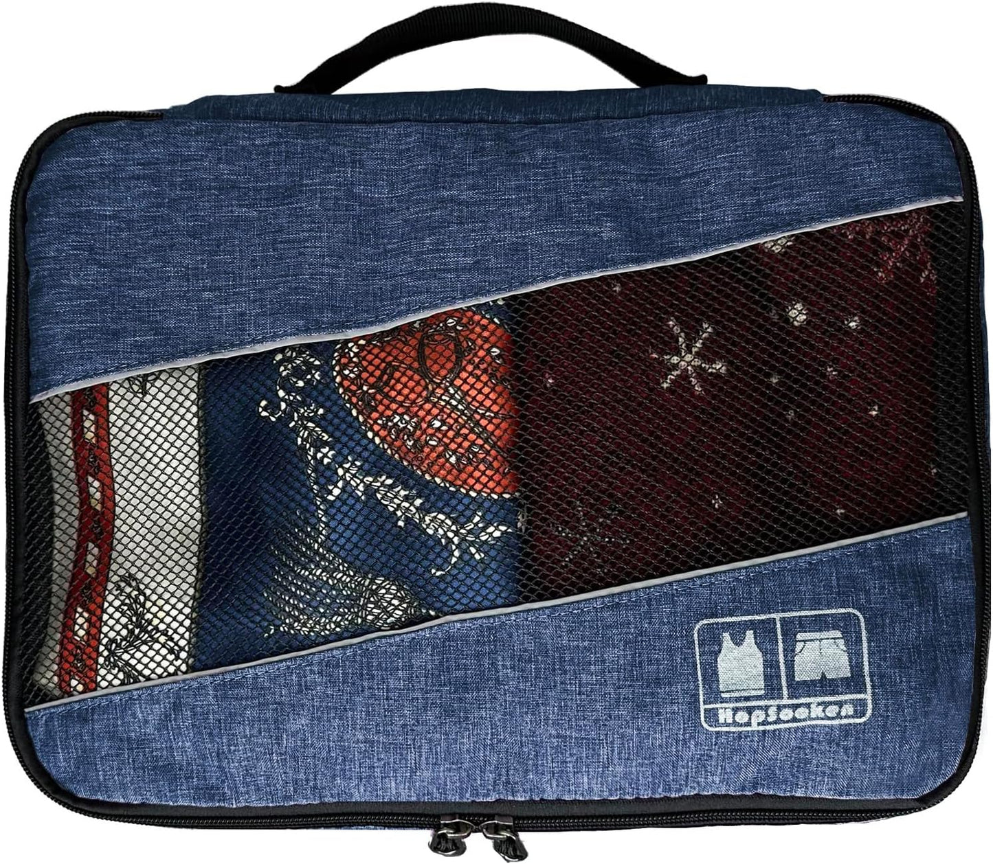 5 Set Packing Cubes for Travel Large Suitcase Luggage Organizer Bags Travel Accessories Vacation 4 Cubes 1 Laundry Pouch Bag