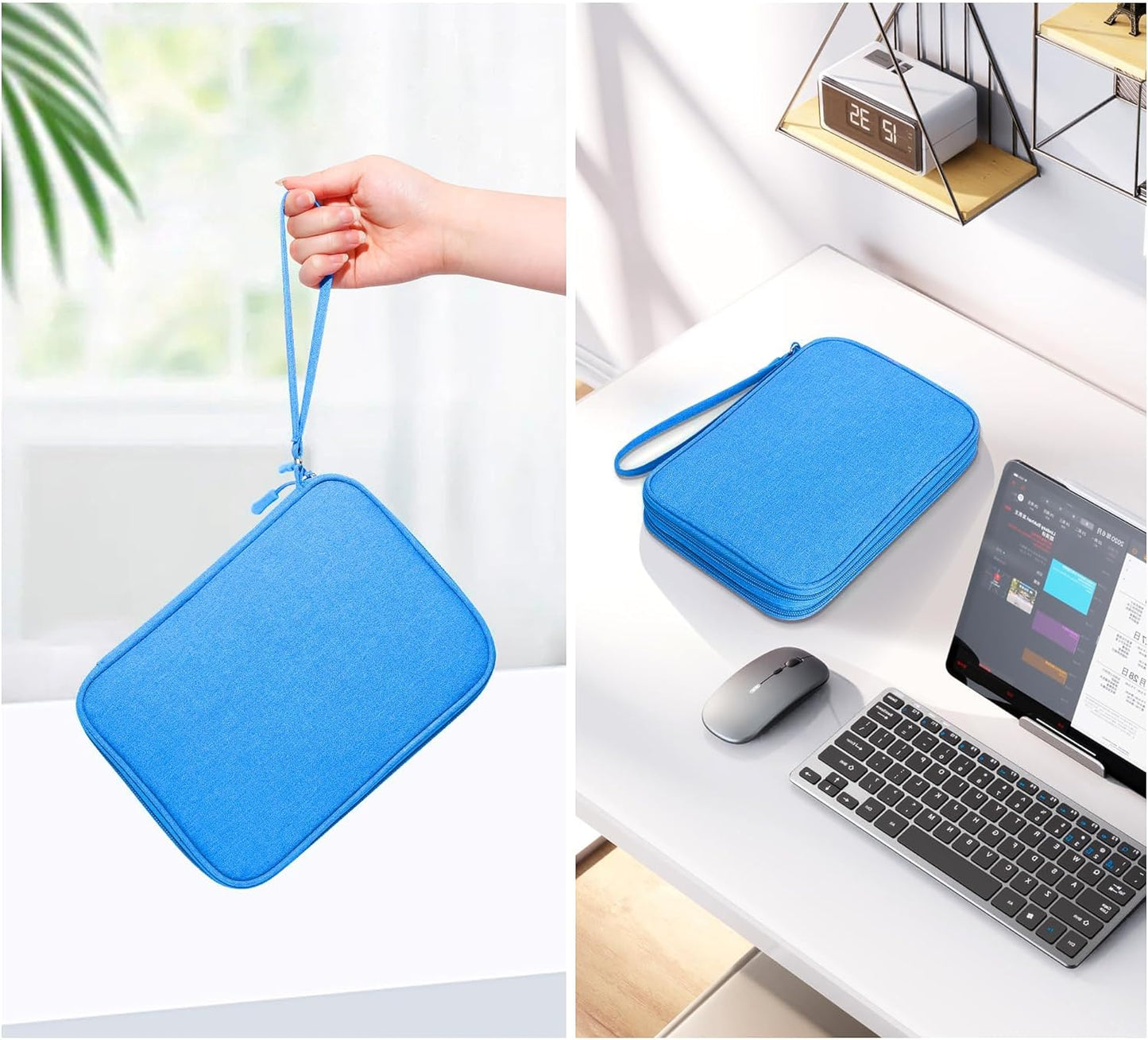 CILLA Electronics Organizer Travel, Travel Cord Organizer Case, Compact Electronics Accessories Bag for Cable, Cord, Charger, Phone