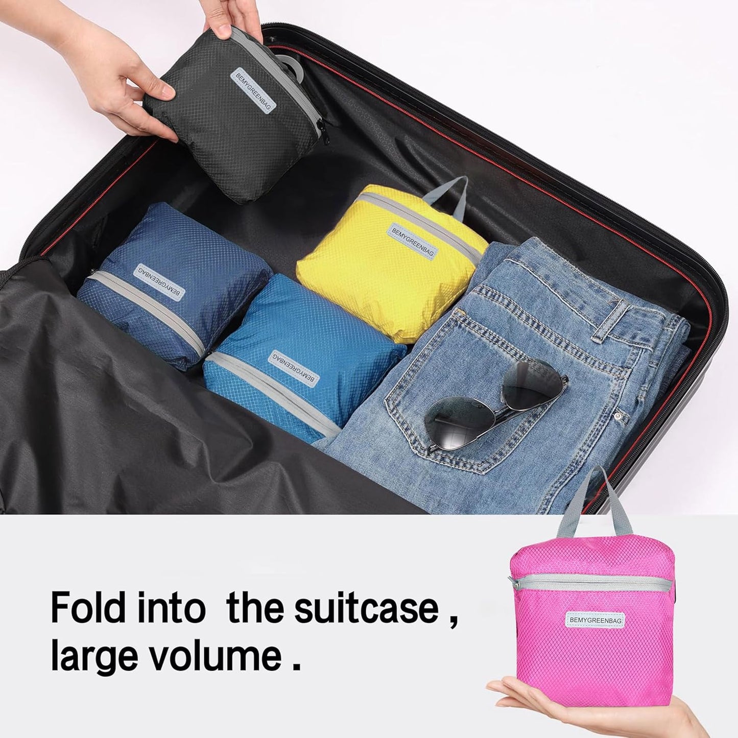 35L Foldable Waterproof Backpack For Outdoor Sports Travel Inside Wet Clothes Compartment Packable For Multiple