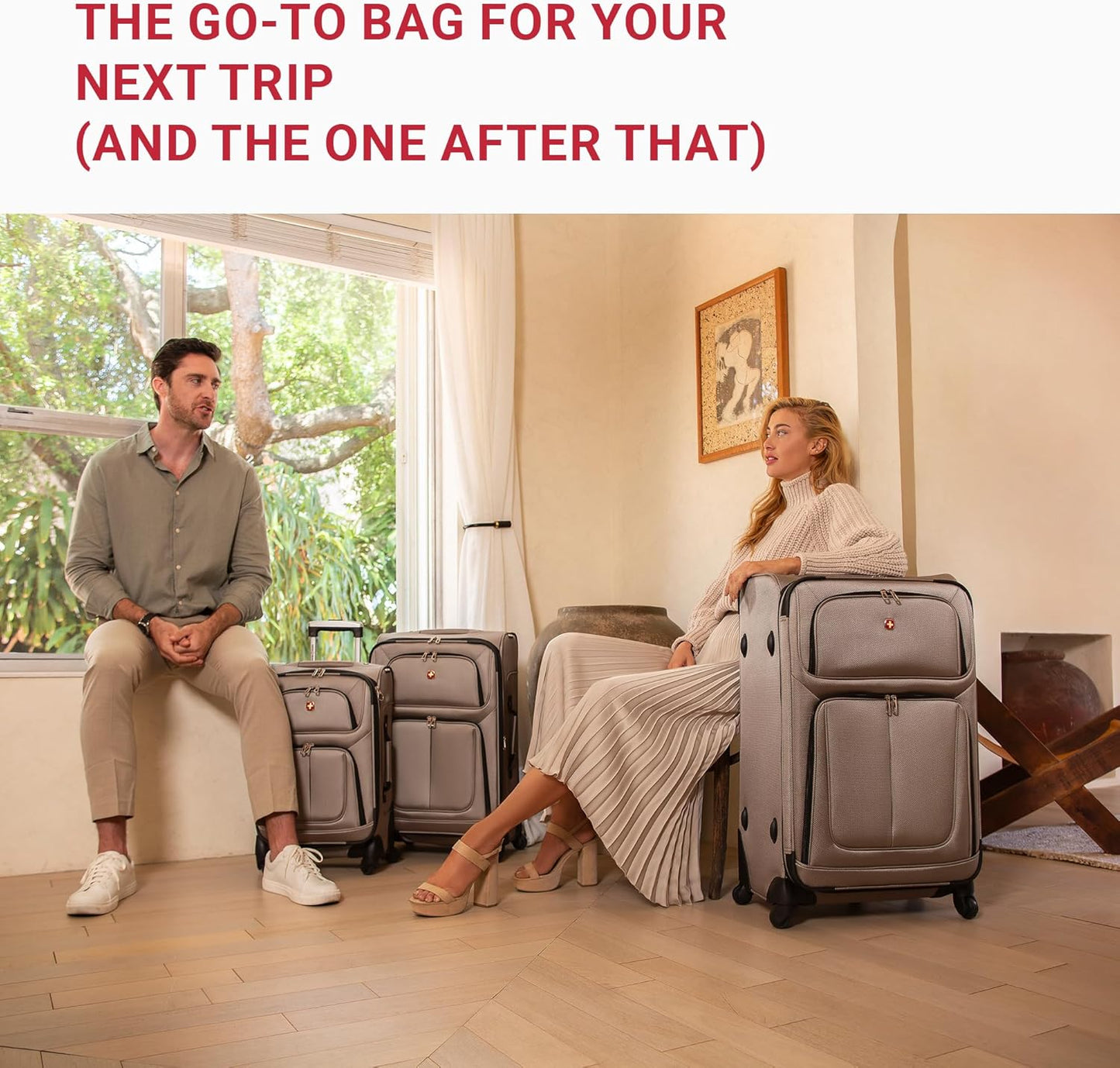 SwissGear Sion Softside Expandable Luggage – Medium Checked Suitcase with 360 Degree Wheels & Retractable Handle – 25 Inch, Perfect for 1-7 Night Trips – Teal