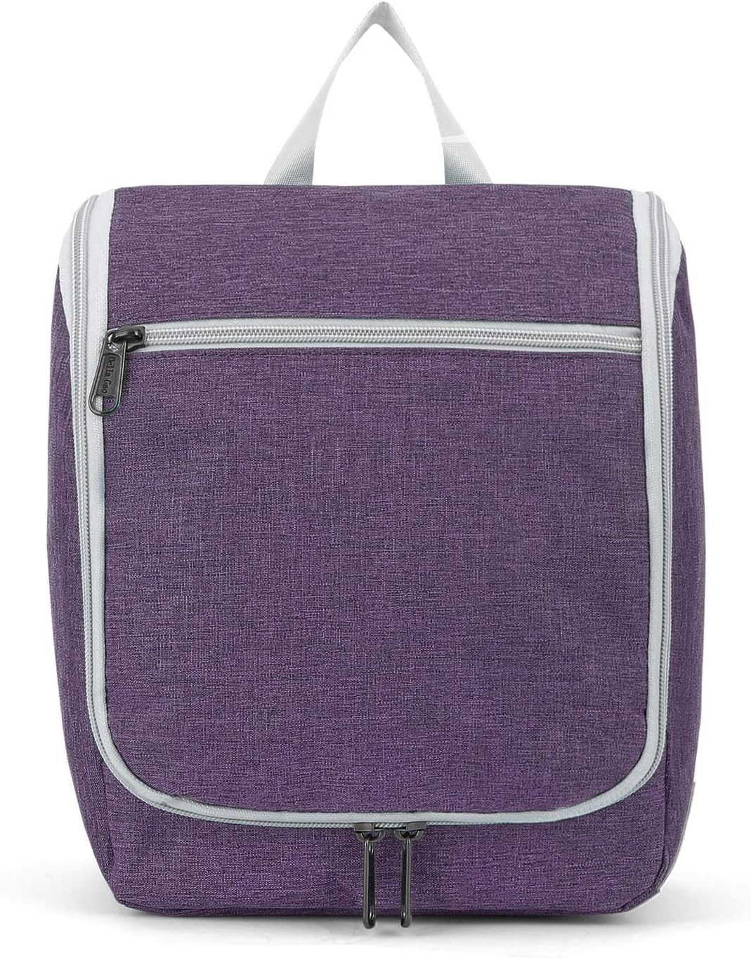 Della Gao Hanging Toiletry Bag for Women, Travel Toiletry Bags Makeup Bag Organizer, Water-resistant Cosmetic Bag for Essentials Accessories (Purple)