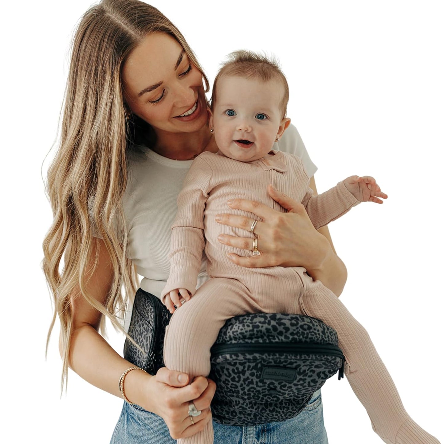 Tushbaby Ergonomic Hip Seat Carrier- for Babies and Toddlers 0-3yrs, Safety Approved, Structured Support, Convenient Pockets, Feeding Aid, Durable YKK Zippers, Foam-Free Build, (Jaguar)