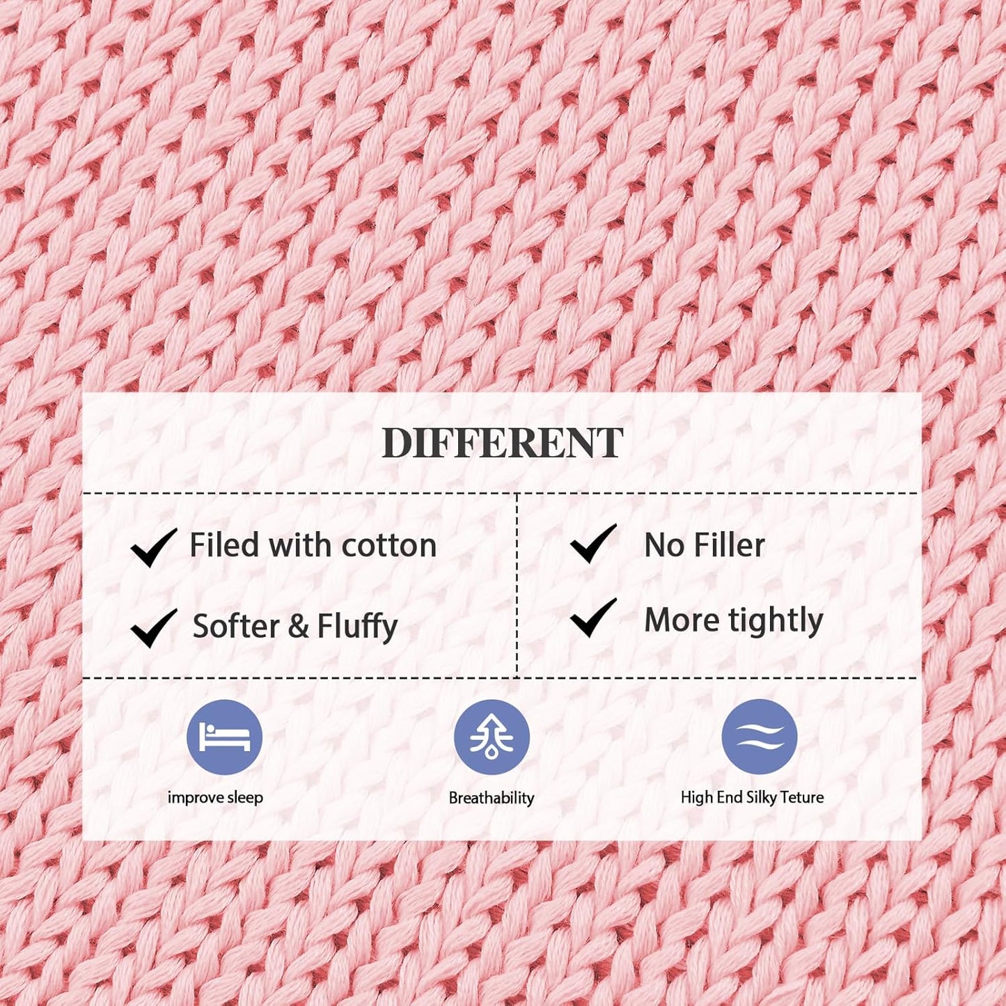 L'AGRATY Knitted Weighted Blanket - 50"x60" 10lbs Cooling Chunky Knit Heavy Blanket for Adults Braided Crochet Throw Thick Cable Yarn Knit Decorative No Beads Evenly Weighted Machine Washable