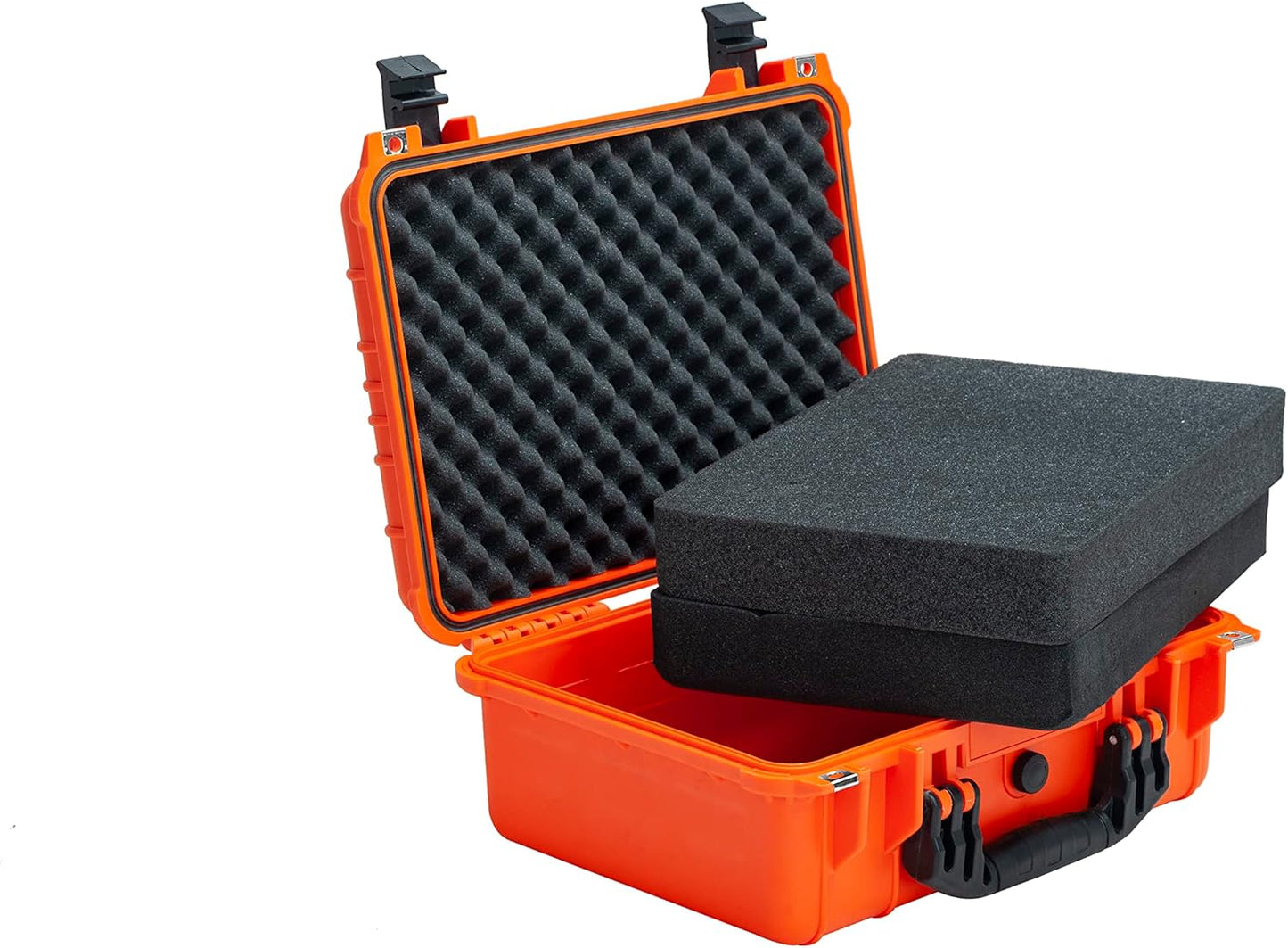 MEIJIA Portable All Weather Waterproof Camera Case With Foam,Fit Use of Drones,Camera,Equipments,Pistols,15.98x12.99x6.85inches