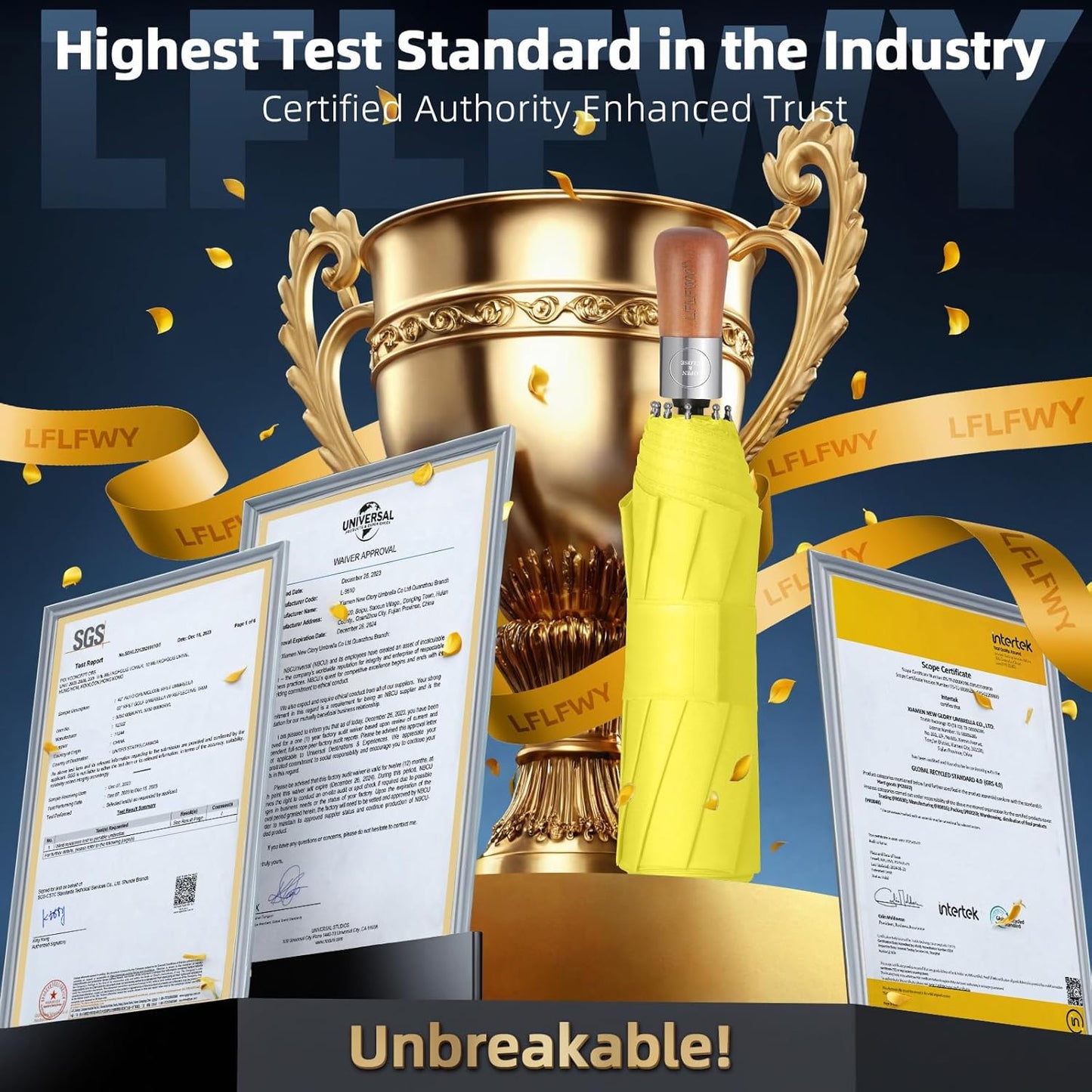 3T Wind Armor Travel Umbrella Compact Easy Auto Open Close Folding Umbrellas for Rain Windproof Umbrella for Women and Men Durable Real Wood Handle Portable Fits Backpack Car