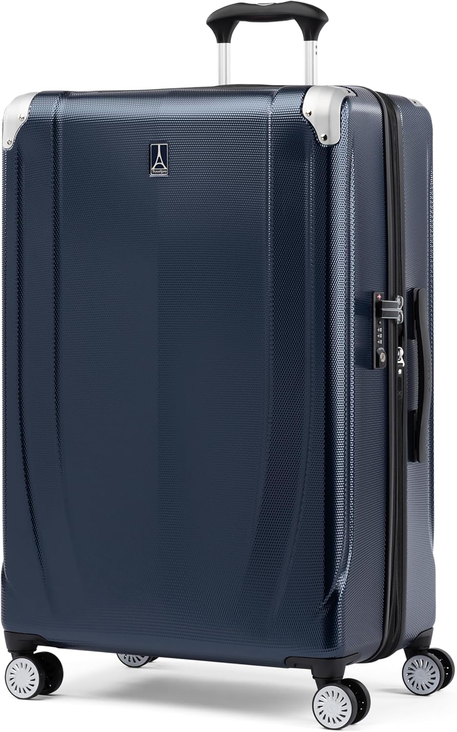Travelpro Pathways 3 Hardside Expandable Luggage, 8 Spinner Wheels, Lightweight Hard Shell Suitcase, Checked Large 28 Inch, Royal Blue