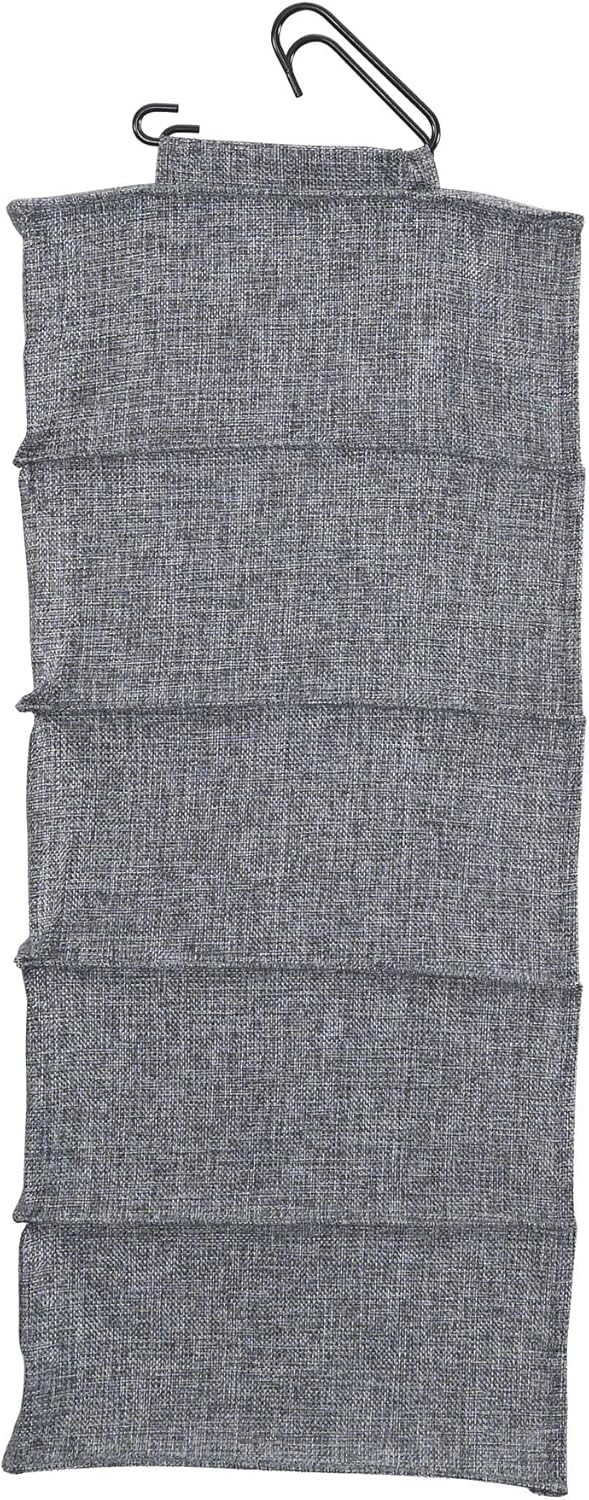 Household Essentials 10 Pocket Hanging Shoe Closet Organizer with Hooks