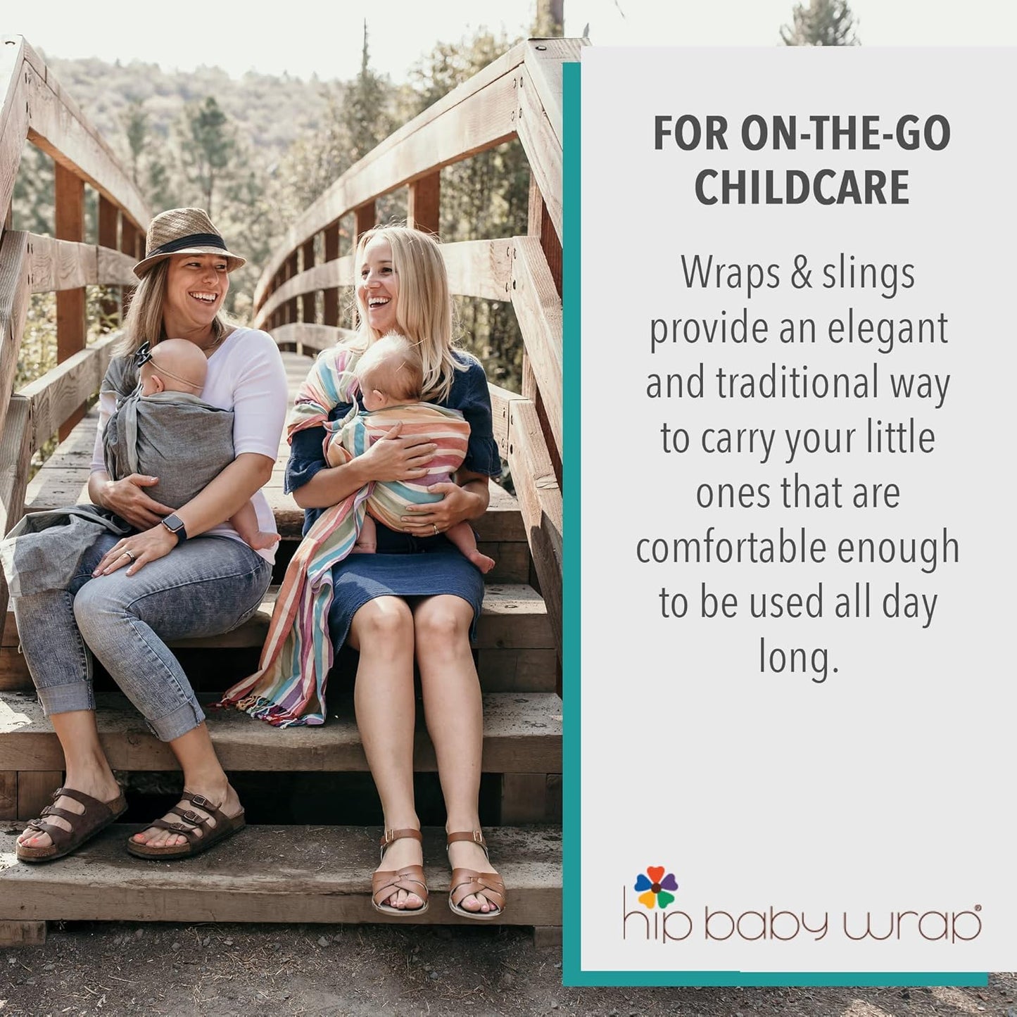 Hip Baby Wrap Ring Sling Baby Carrier for Infants and Toddlers (Rocky Mountain)