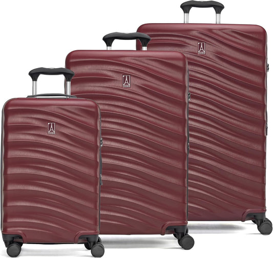 Travelpro Maxlite Air V2 Hardside Expandable Luggage, 8 Spinner Wheels, Lightweight Hard Shell, TSA lock, Cabernet, 3-Piece Set (21/25/28)