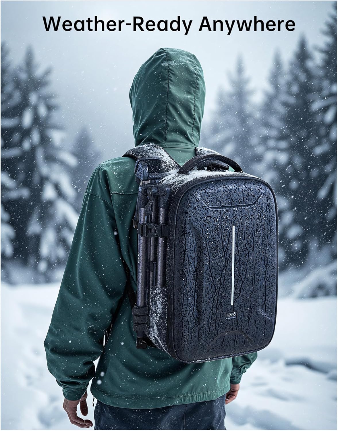 llano 22L Large Hardshell Camera Backpack Case, Camera Bags for Photographers Compatible with DSLR and Mirrorless Cameras,for Sony Canon Nikon Fujifilm with Laptop Compartment,Travel and Outdoor