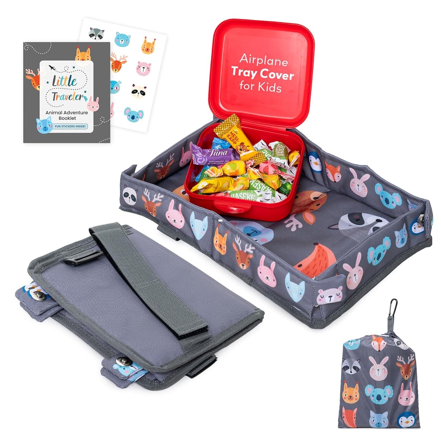 Airplane Tray Table Cover – Universal Fit & Easy Setup – Airplane Tray Cover Kids - Use in Buses, Trains, High Chairs I Plane Travel Essentials for Kids